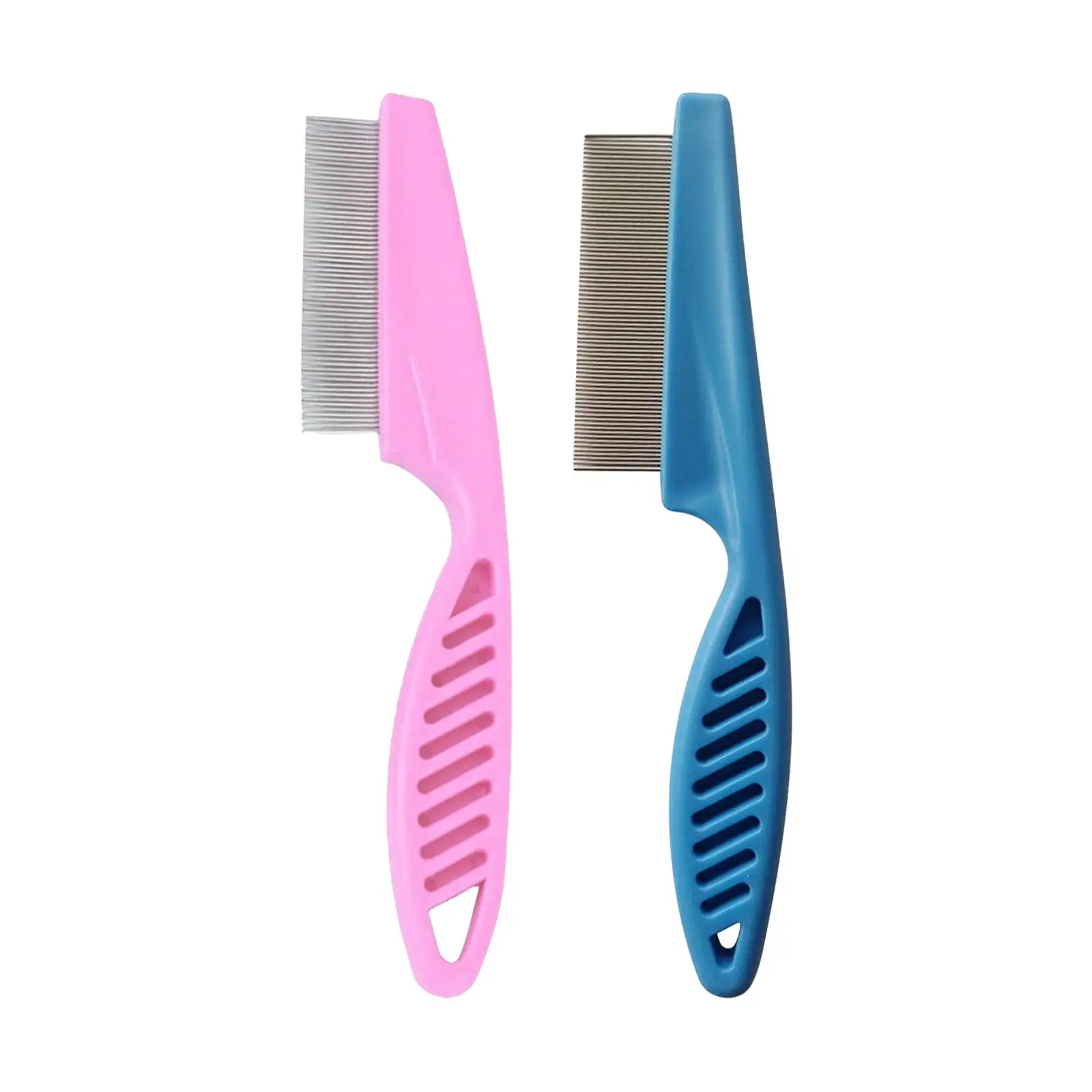 Gyedtr 2pc Multifunctional Pet Hair Comb Tear Stain Removal Pet Hair Grooming Comb Flea Shedding Brush Puppy Dog Stainless Comb Flea Brush for Cats/Small Dog Clearance