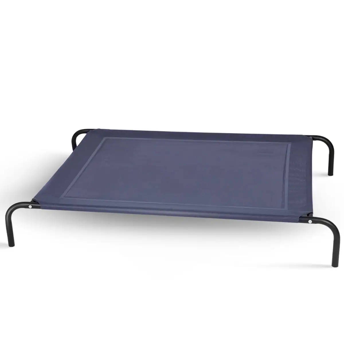 Gymax Large Dog Cat Bed Elevated Pet Cot Indoor Outdoor Camping Steel Frame Mat -XL