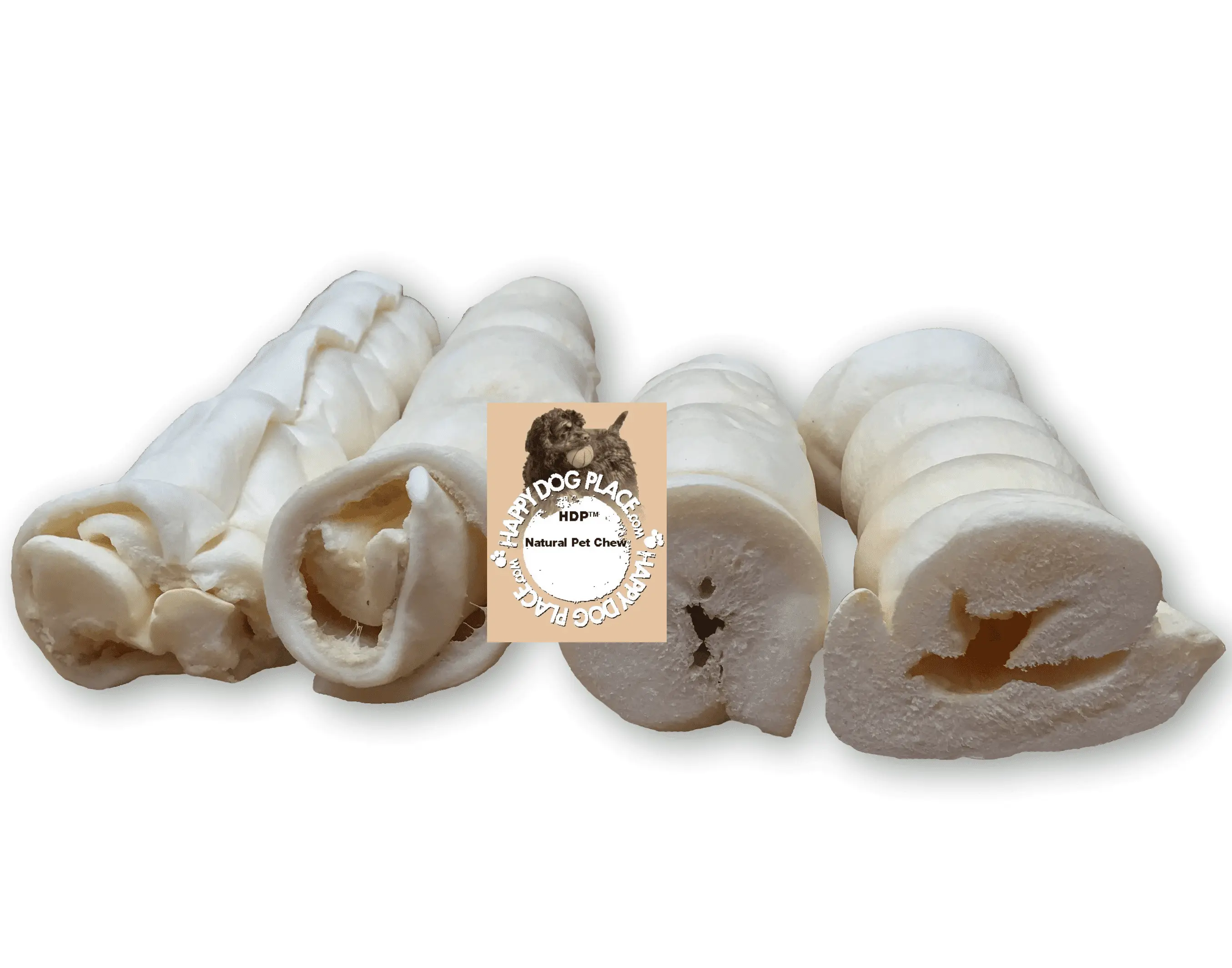 HDP Beef Cheek Rolls Natural Chew Size:6 Pack of 5