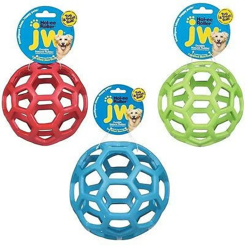 HDP JW Hol-ee Roller Packs Natural. Dog Toys Size: Large Pack of 2