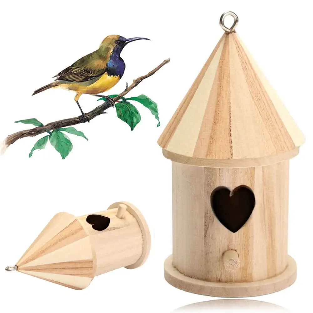 HTHJSCO Nest Dox Nest House Bird House Bird House Bird Box Bird Box Wooden Box