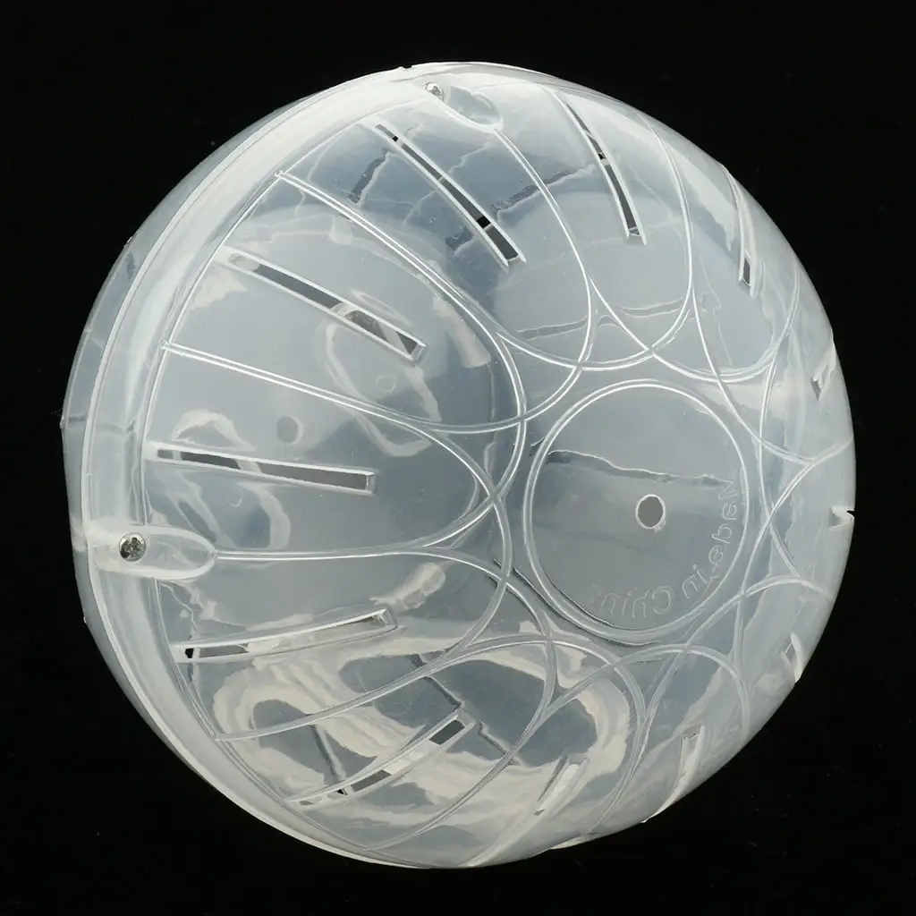 Hamster Crystal Gerbil Rat Clear Exercise Ball - white. Dia.10cm