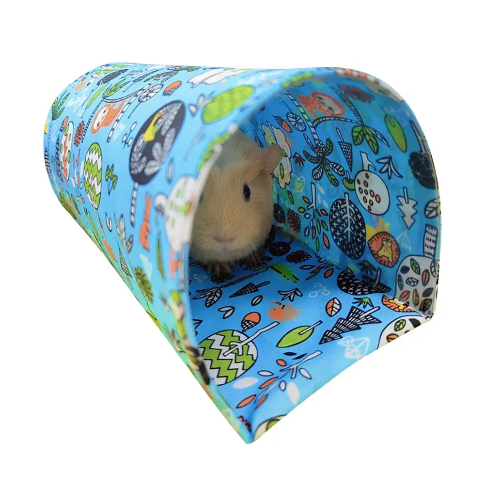 Hamster Play Tubes Forest Pattern Hideout Tunnel Toy Pet Supplies For Guinea Pig Rabbit Hedgehogs Chinchillas