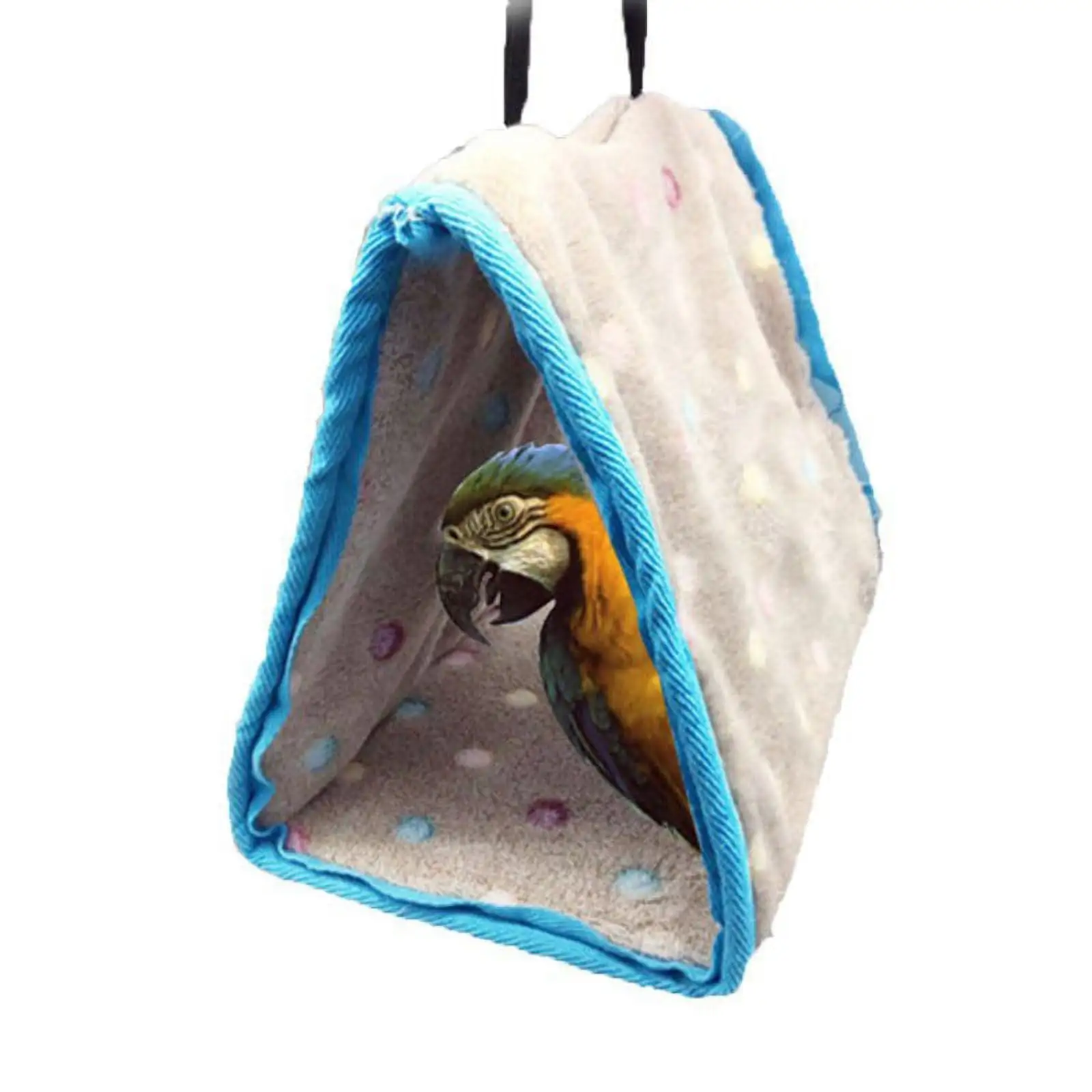 Hanging Cave Cage Pet Bird Parrot Hammock Winter Warm Bed Bunk Tent