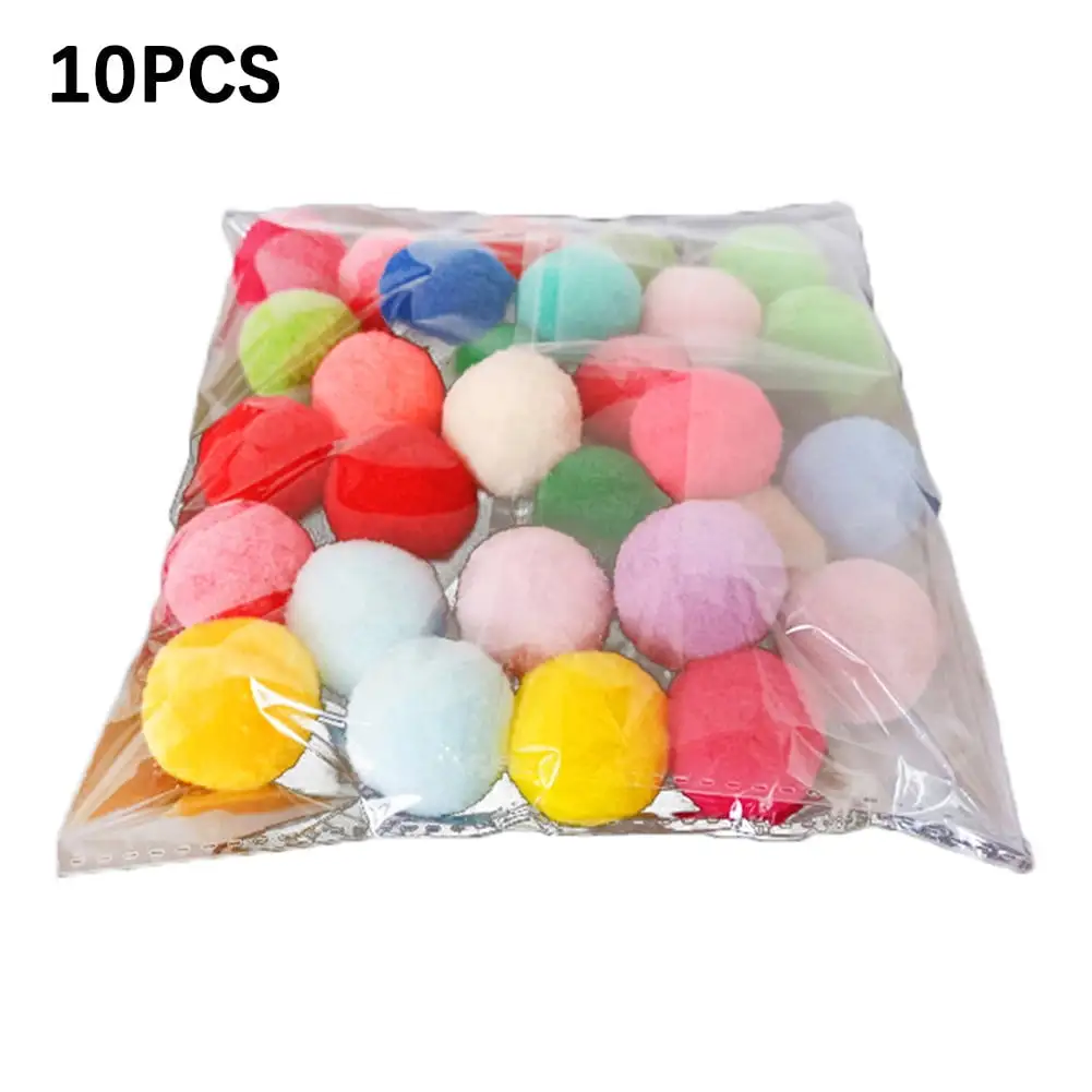 Happy Easter Day!Gaiseeis 10Pcs Pet Cats Toys Polyester Plush Balls Interactive Play Training Toy