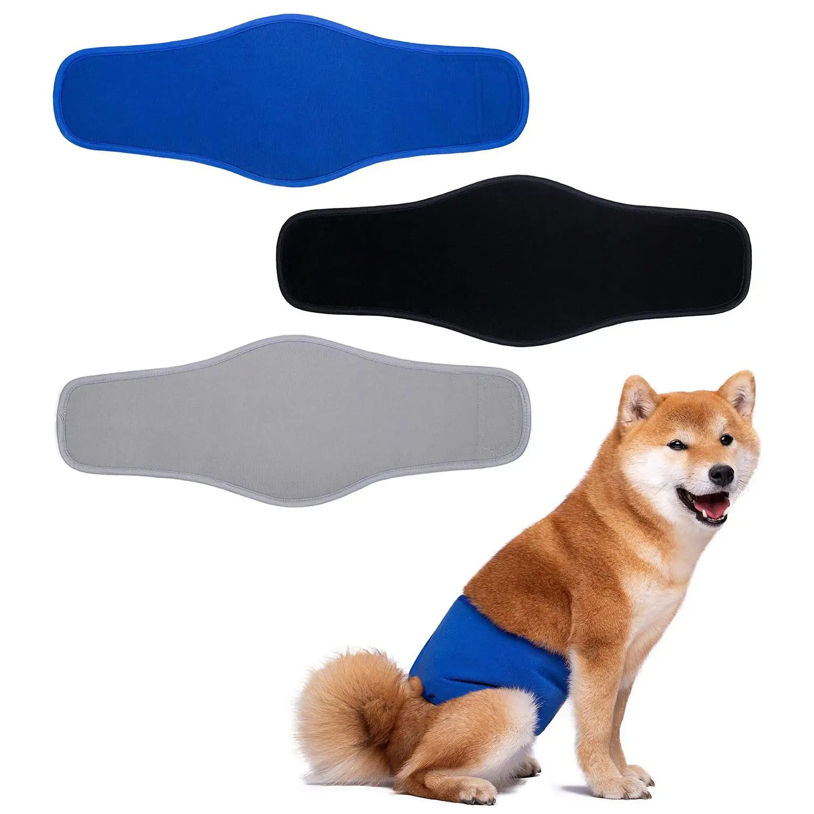 Happy date Premium Washable Dog Belly Bands Male Dog Diapers. Dog Marking Male Dog Wrap Belly Band for Male Dogs