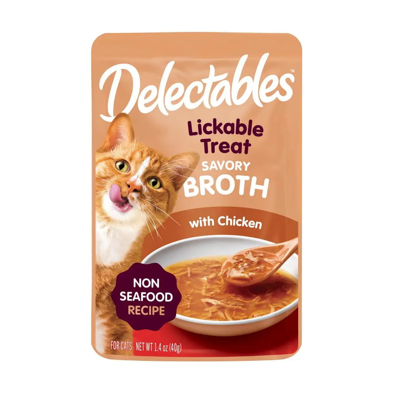 Hartz Delectables Lickable Savory Broth Wet Cat Treat - Chicken - 1.4oz - One Pouch