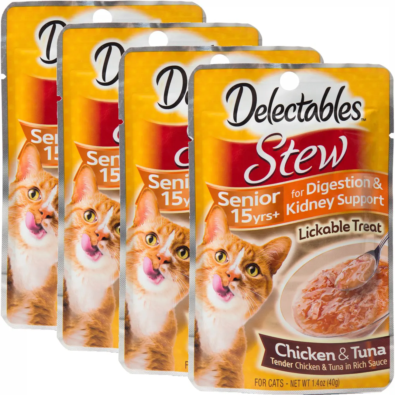 Hartz Delectables SENIOR 15 years Lickable Cat Treat Flavor:Senior 15 Size:4 Stew