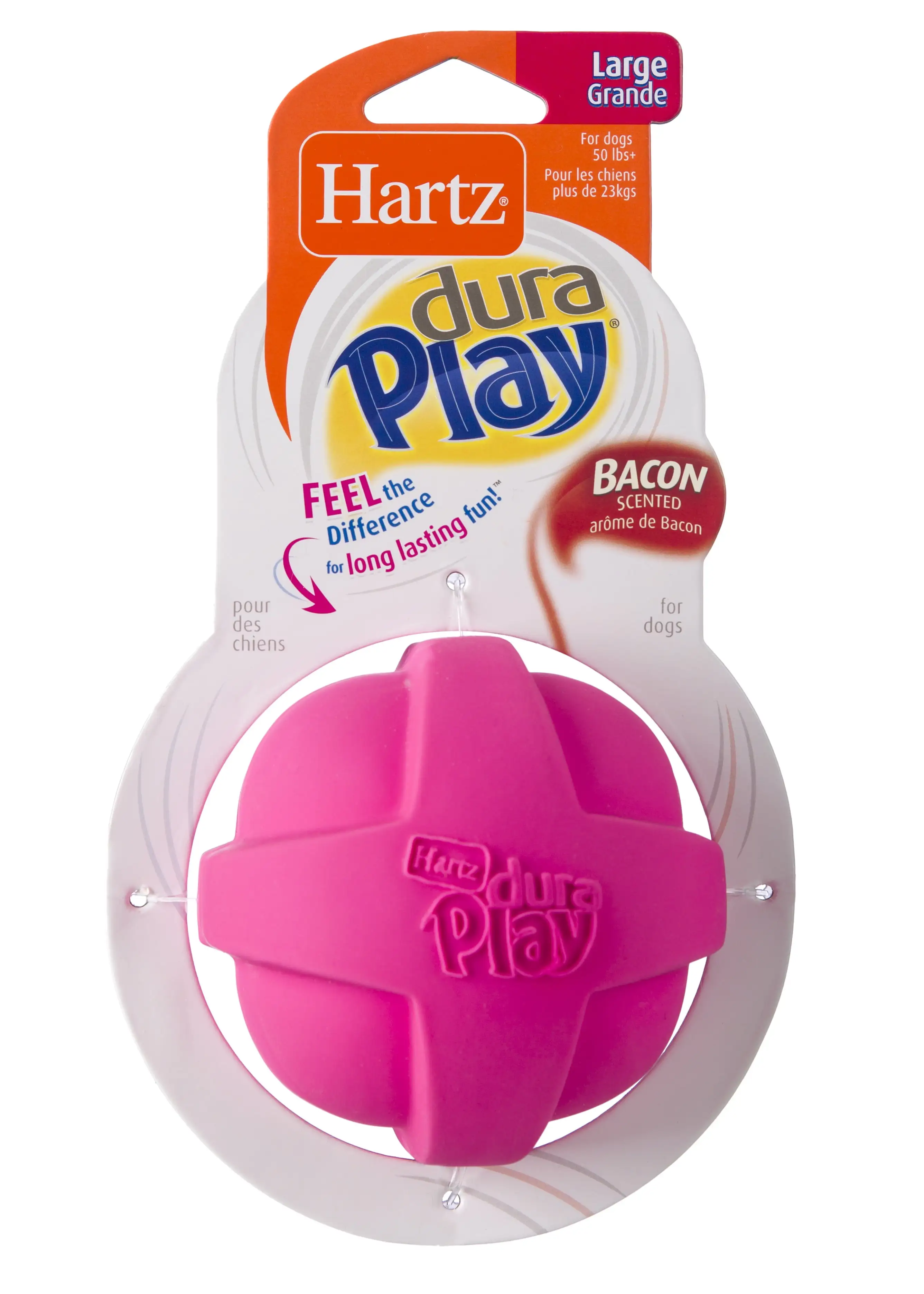 Hartz Dura Play Ball Dog Toy. Large. Color May Vary