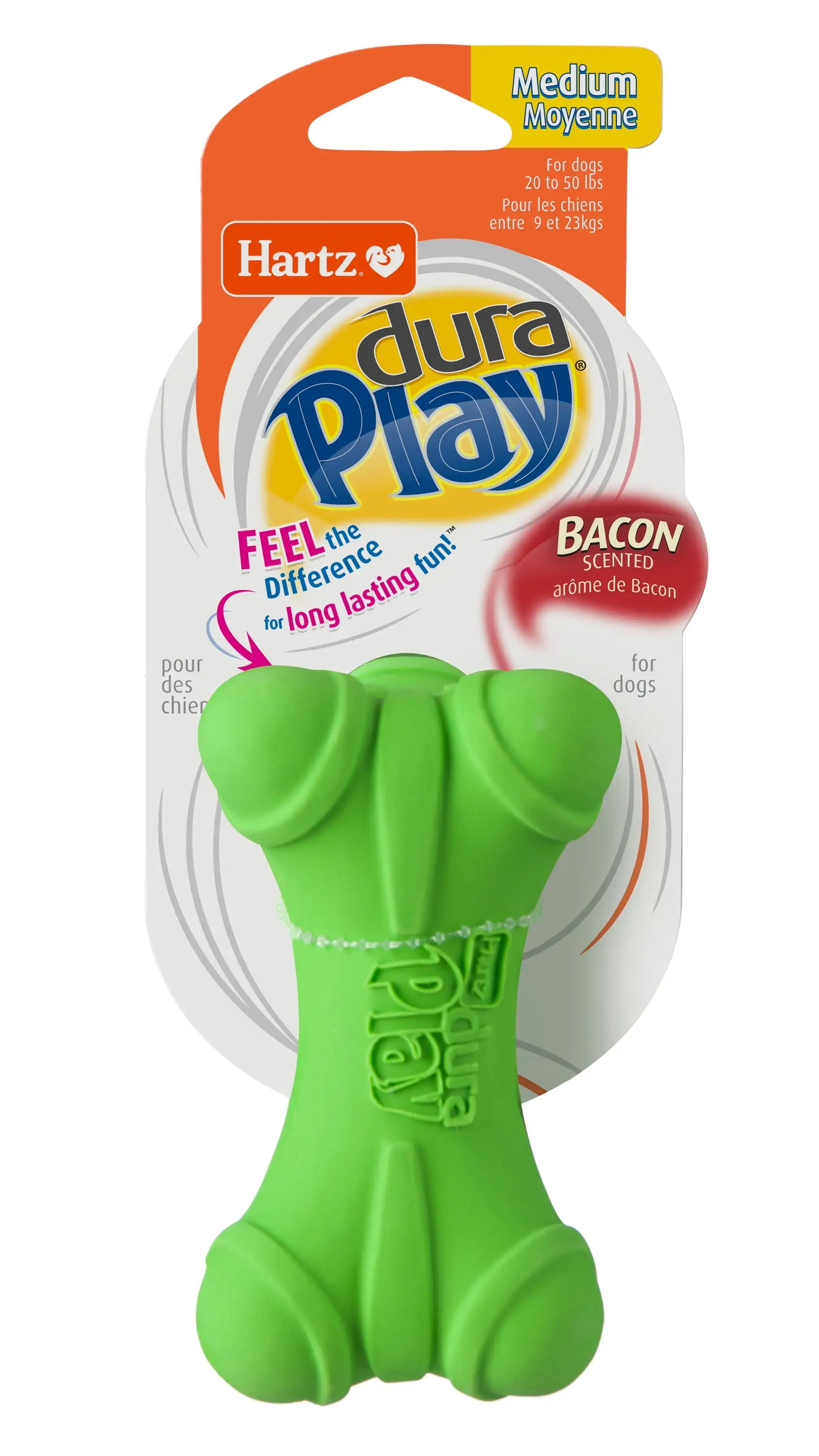 Hartz Dura Play Bone Dog Toy. Medium. Color Will Vary