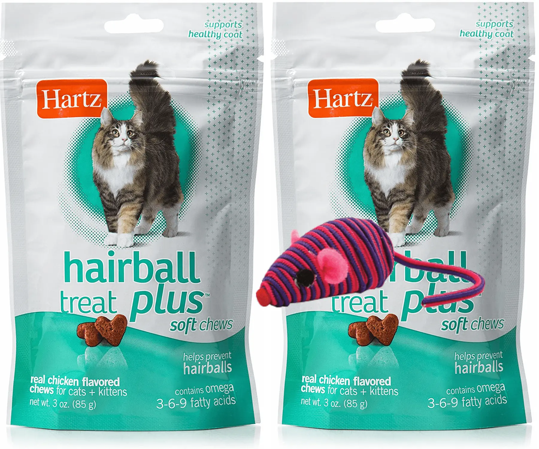 Hartz Hairball Remedy Plus Bundle Size:Treats Pack of 2