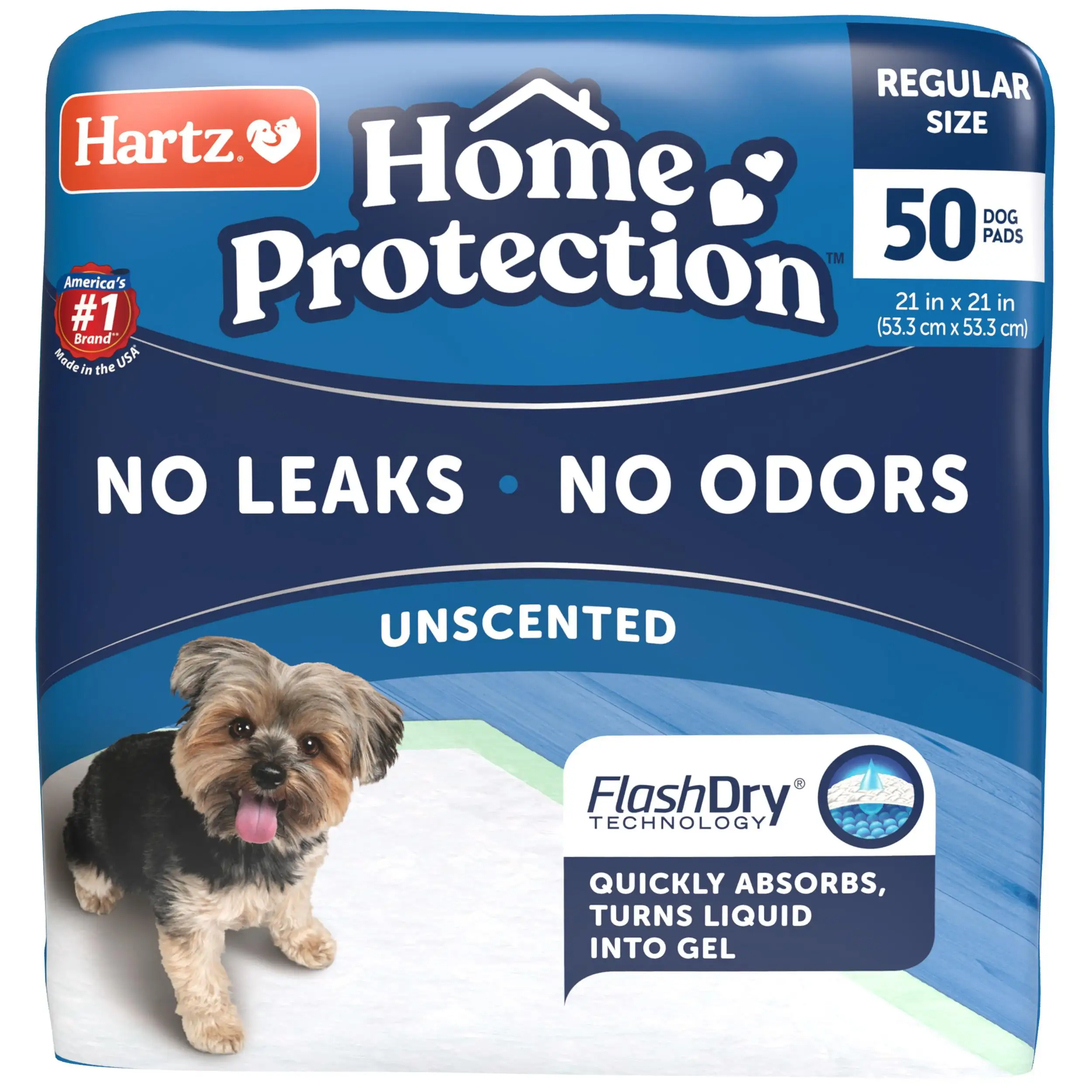 Hartz Home Protection Unscented Dog Pads. 21 in x 21 in. 50ct