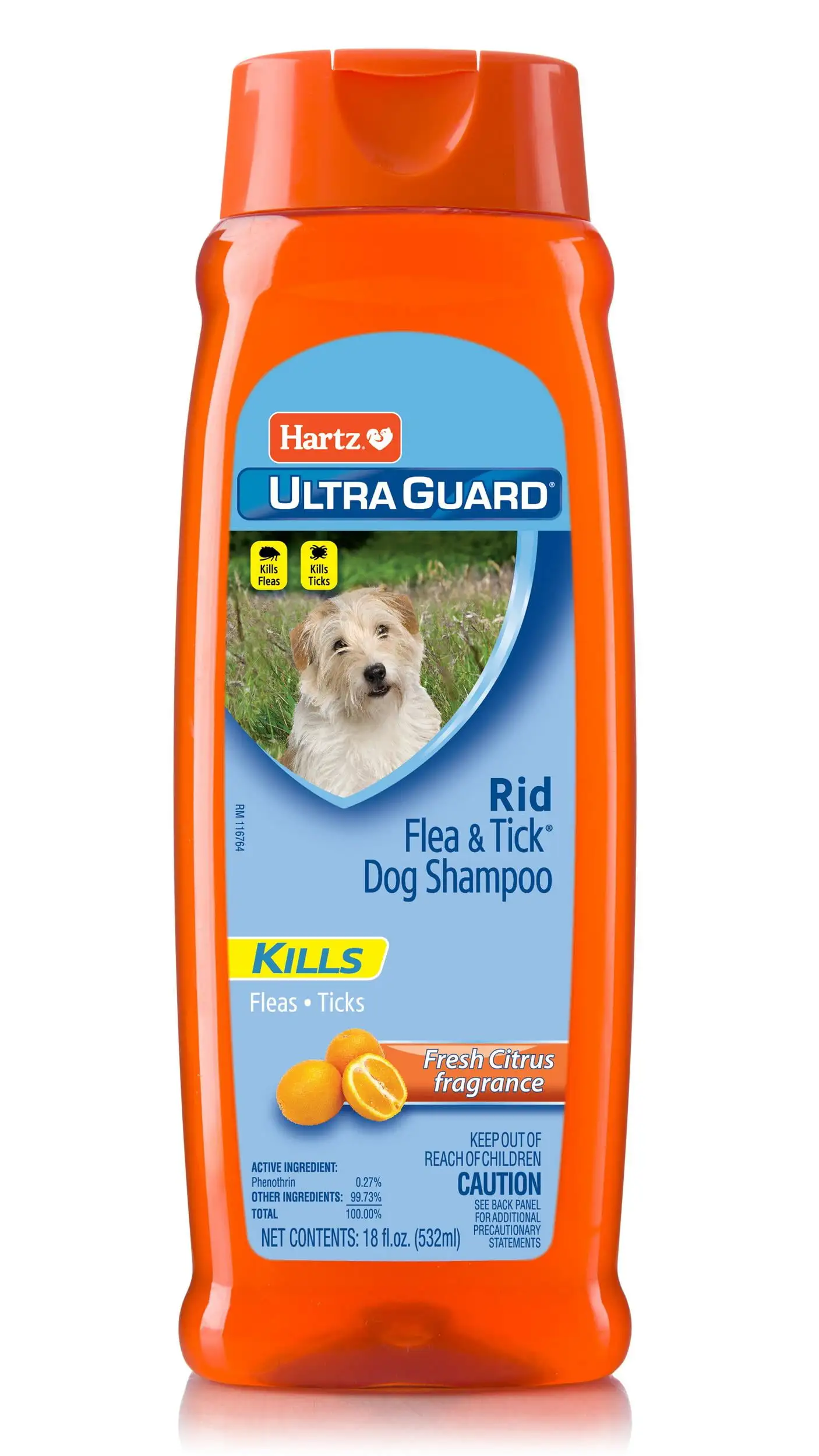 Hartz UltraGuard Citrus Flea & Tick Dog Shampoo. 18 fl oz