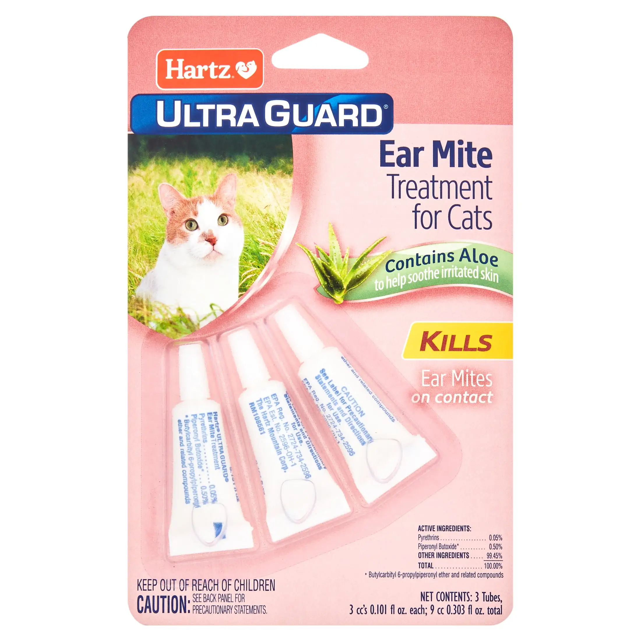 Hartz UltraGuard Ear Mite Treatment for Cats. 0.101oz