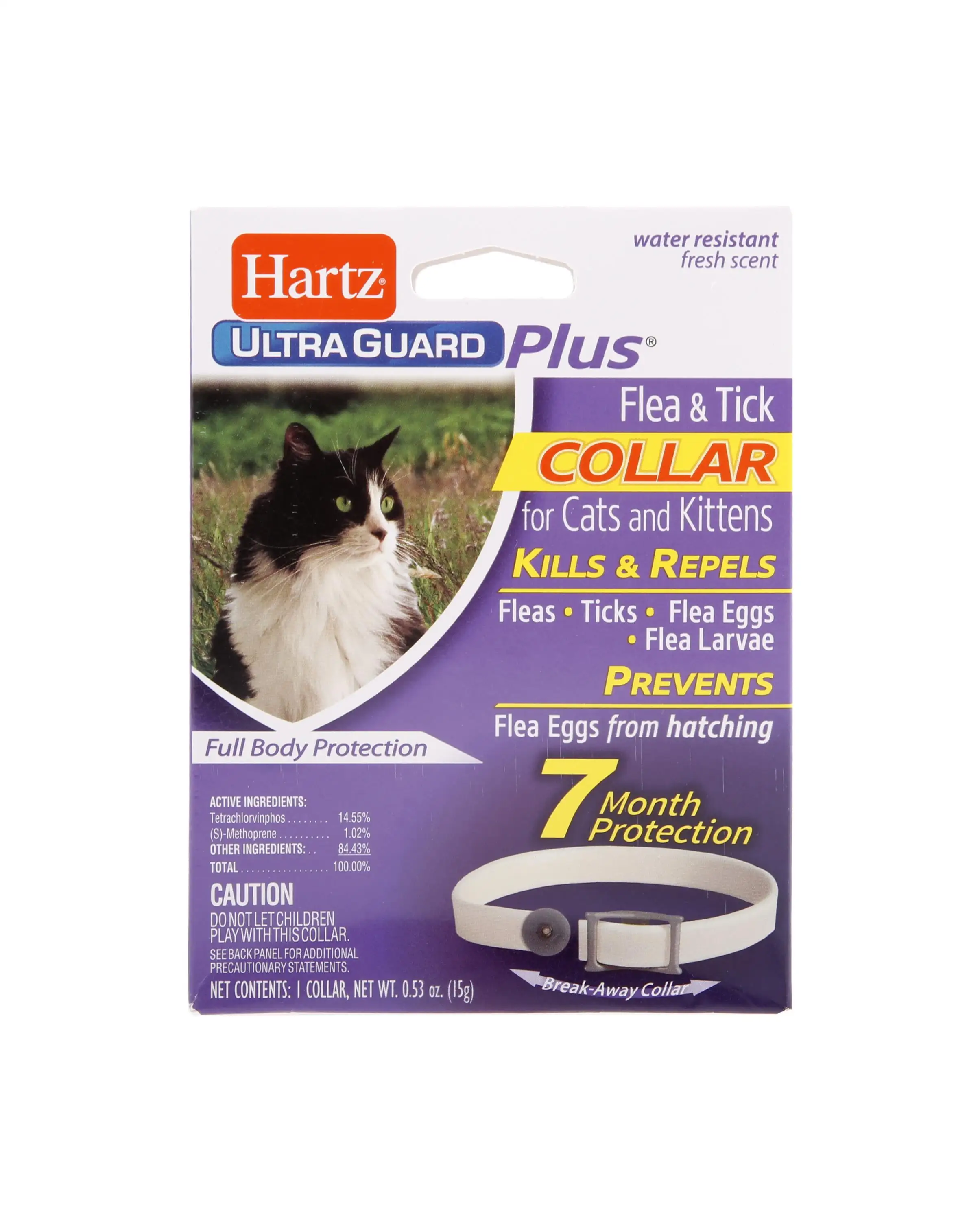 Hartz UltraGuard Plus Flea & Tick Collar for Cats and Kittens. 7 months Protection