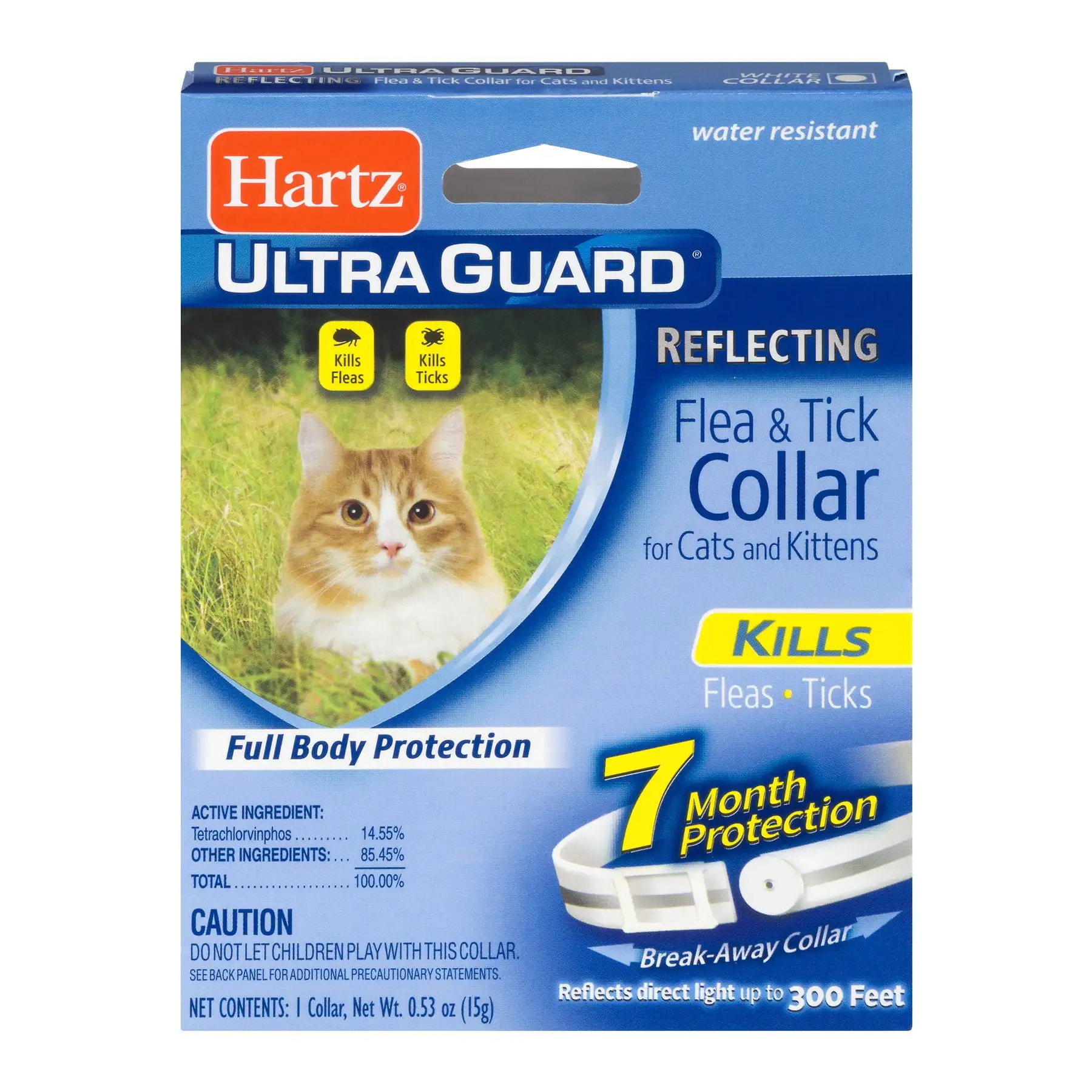 Hartz UltraGuard Reflecting Flea & Tick Collar for Cats and Kittens. 7 Months Protection