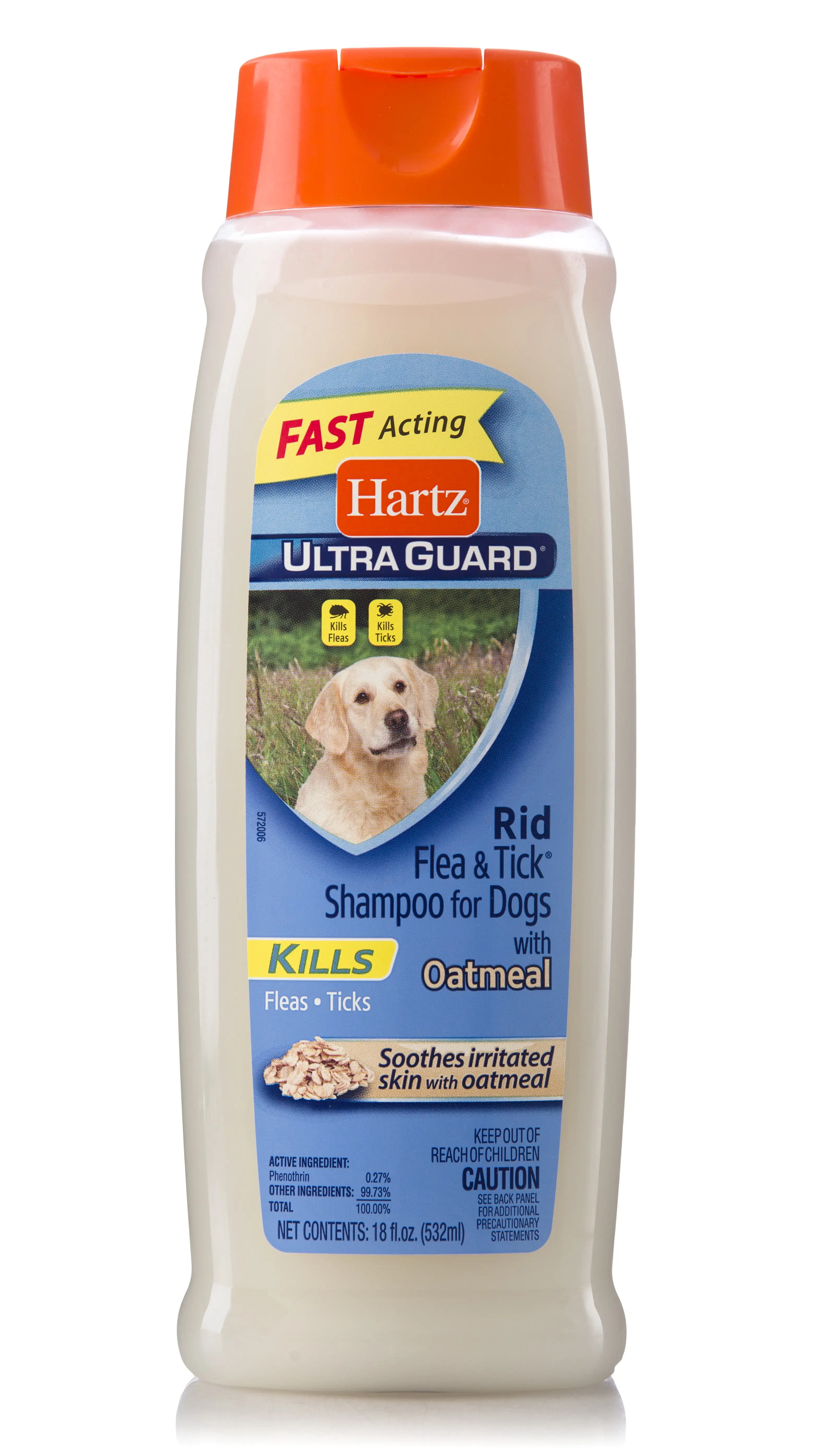 Hartz UltraGuard Rid Flea and Tick Oatmeal Shampoo for Dogs. 18oz