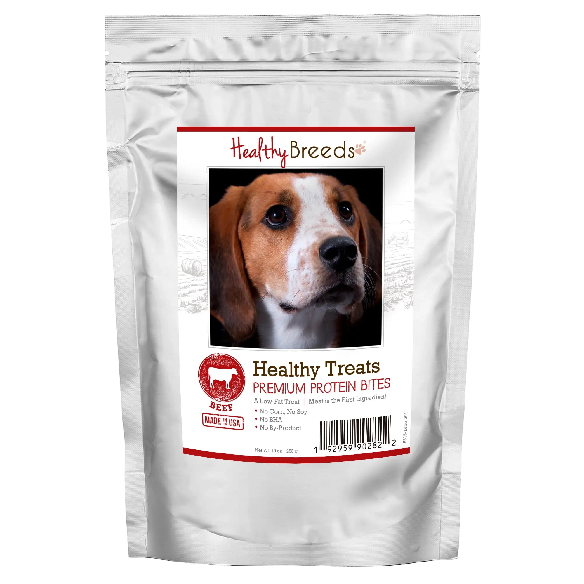 Healthy Breeds English Coonhound Healthy Treats Premium Protein Bites Beef 10 oz