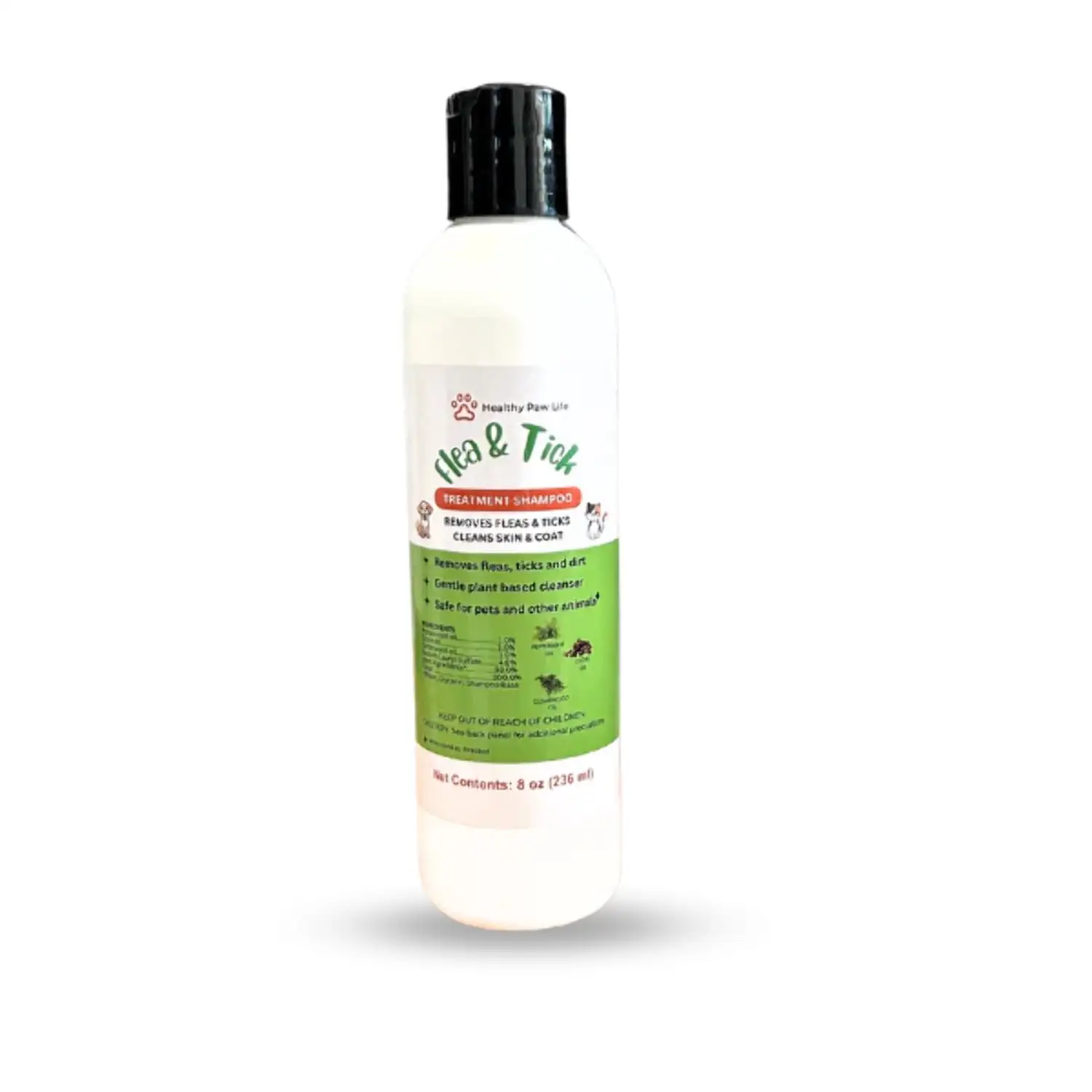 Healthy Paw Life's Flea and Tick Shampoo for Dogs and Cats - Powered by Natural Essential Oils