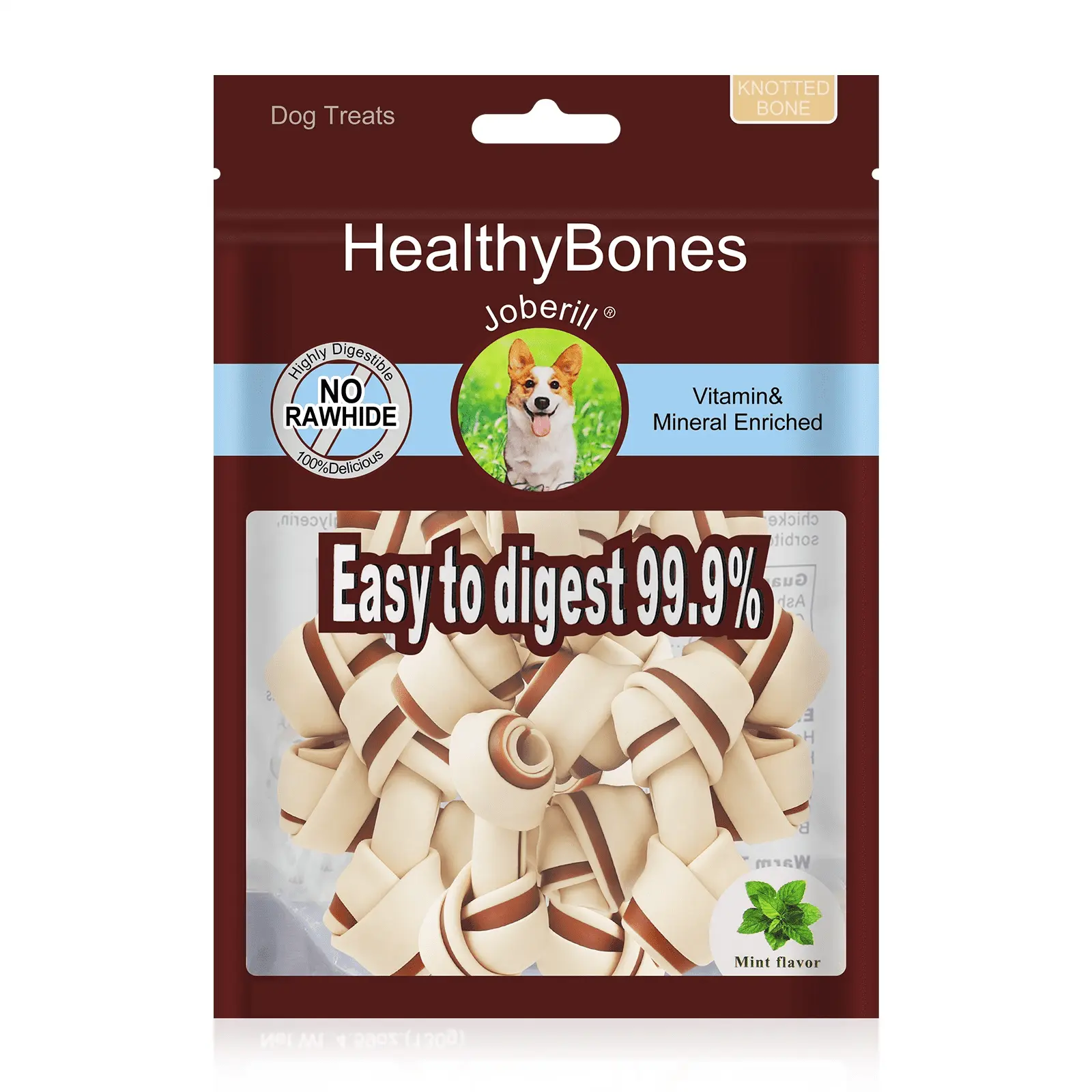 HealthyBones Peanut Butter Rawhide Free Healthy Mini Chews for American Water Spaniel and Other Med Sporting Dogs Great foods for Training Rewards . 7 Count