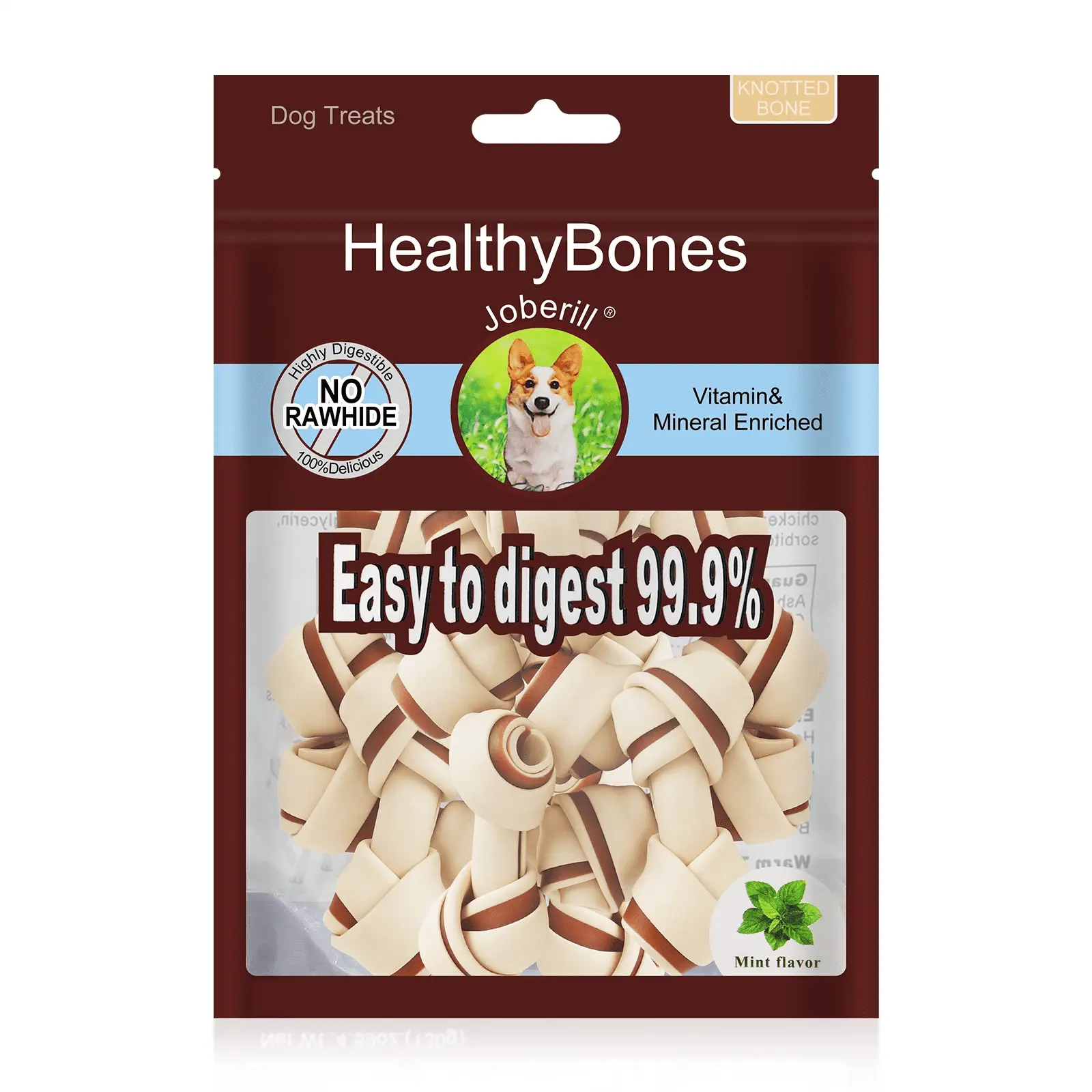 HealthyBones Peanut Butter Rawhide Free Healthy Mini Chews for Afador and Other Large Mixed Breed Dogs Great foods for Training Rewards . 7 Count