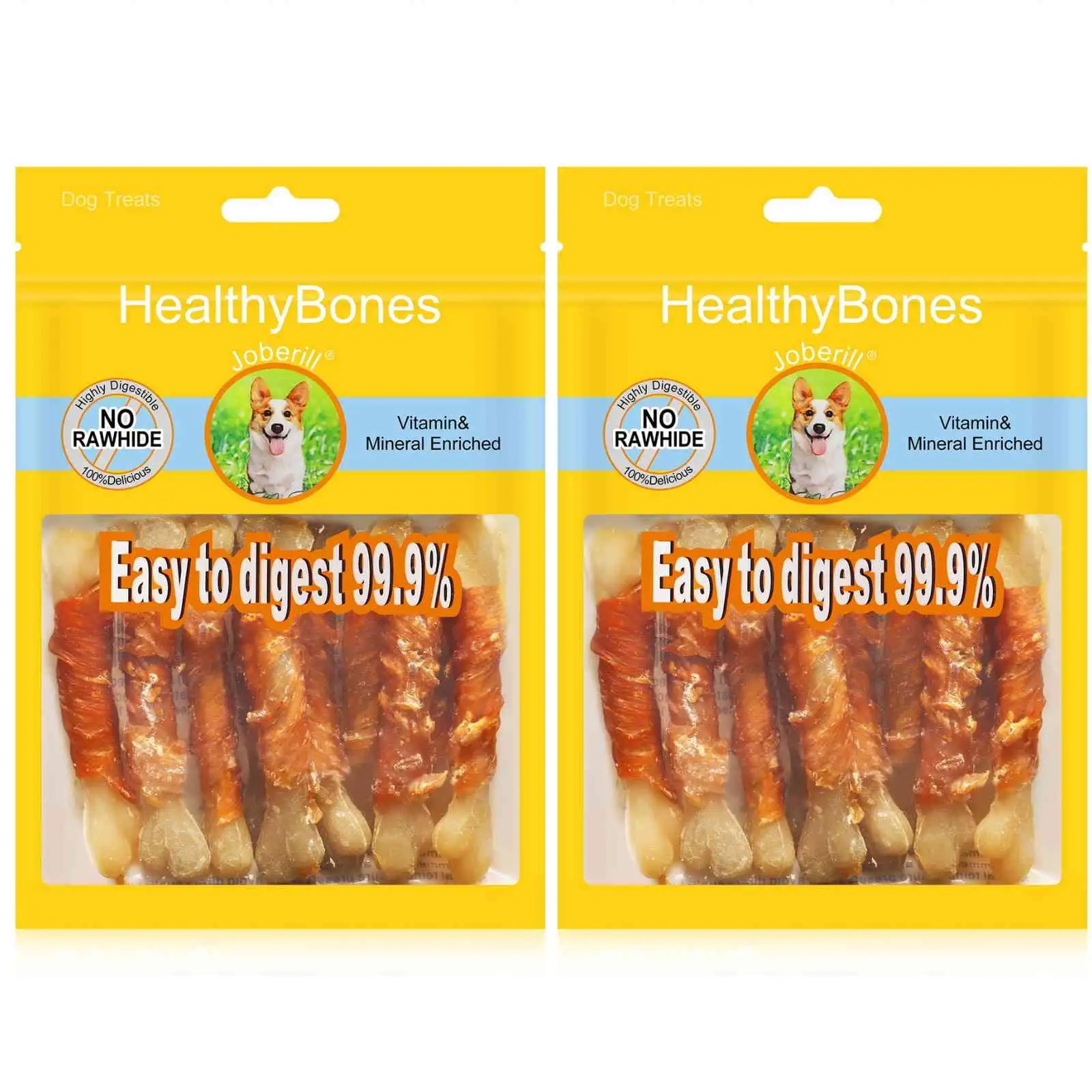 HealthyBones Rawhide Free Healthy Foods for Airedale Terrier and Other Large Terrier Dogs . Chicken Wrapped Sticks Dog Foods. Soft Chewy Foods for Training Rewards . 18 Count