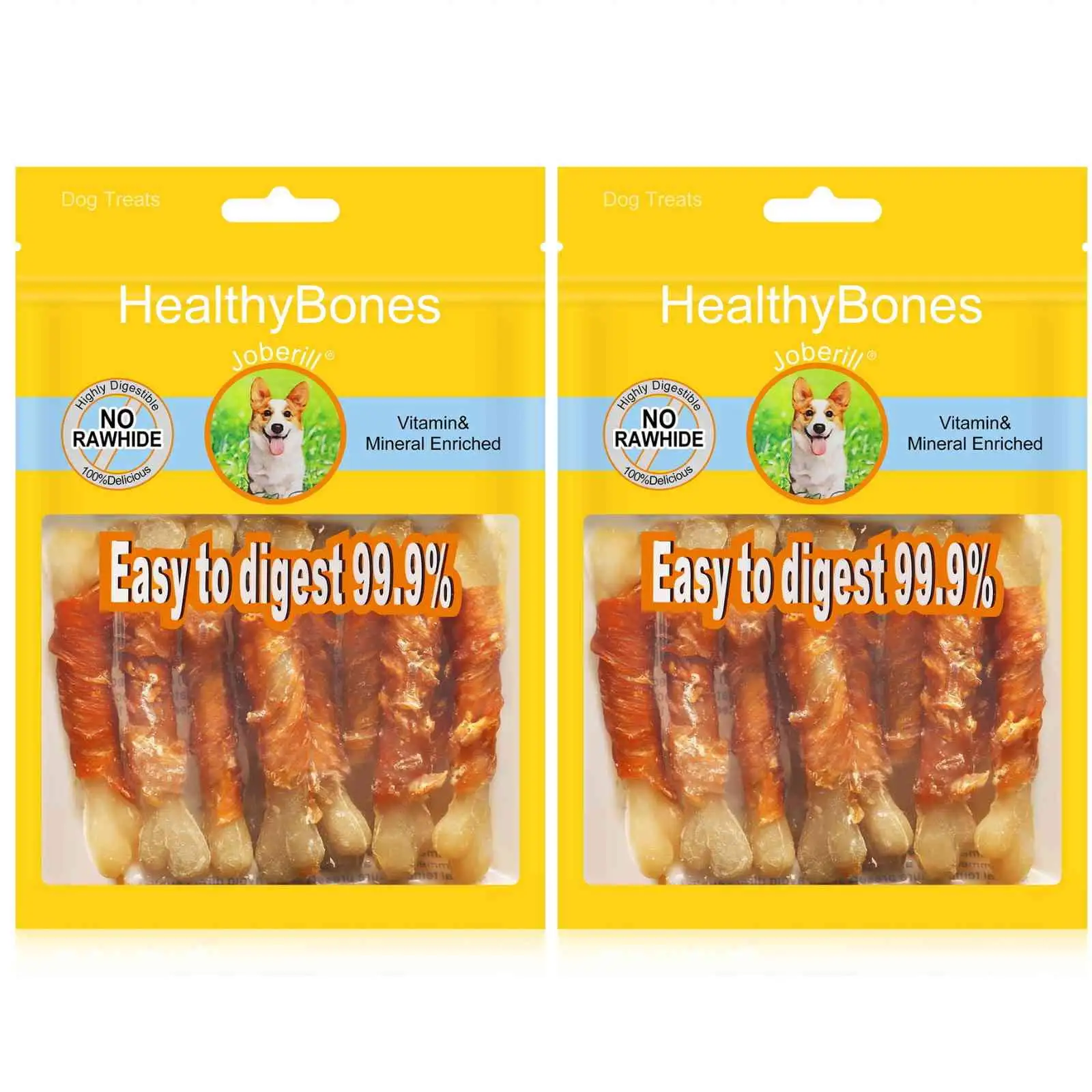 HealthyBones Rawhide Free Healthy Foods for Australian Stumpy Tail Cattle Dog and Other Med Herding Dogs . Chicken Wrapped Sticks Dog Foods. Soft Chewy Foods for Training Rewards . 18 Count