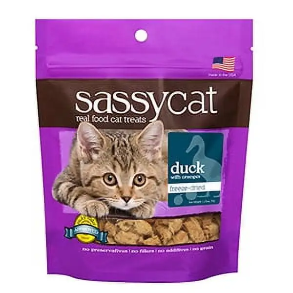 Herbsmith Sassy Cat Treats. Duck and Orange