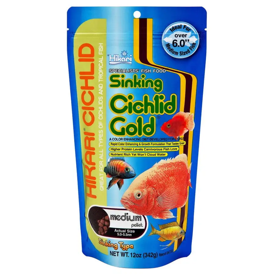 Hikari Cichlid Gold Sinking Medium Pellet 12oz