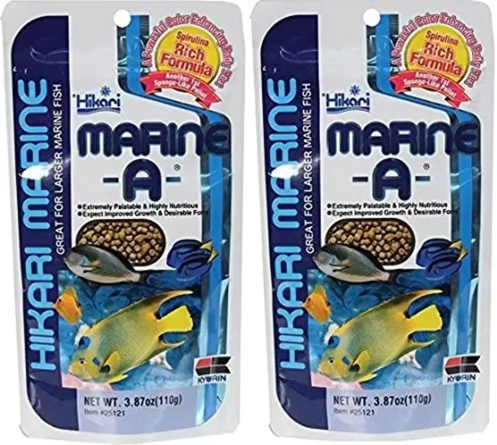 Hikari Marine-A Pellets Fish Food for LG Marine Fish 3.87 oz.