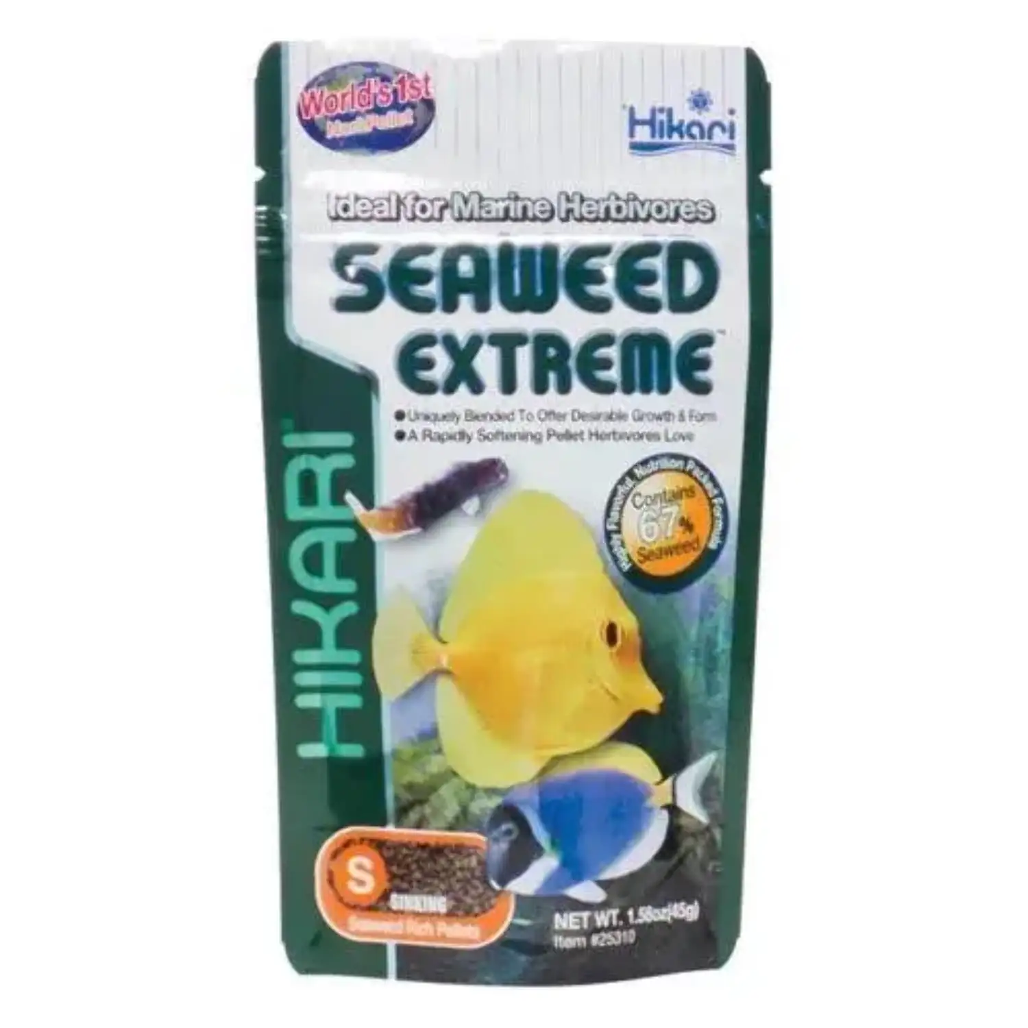 Hikari Seaweed Extreme Small Sinking Fish Pellet. 1.58 Oz