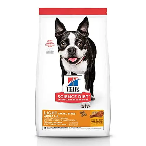 Hill's Science Diet Adult Light Small Bites with Chicken Meal & Barley Dry Dog Food. 30 lb bag