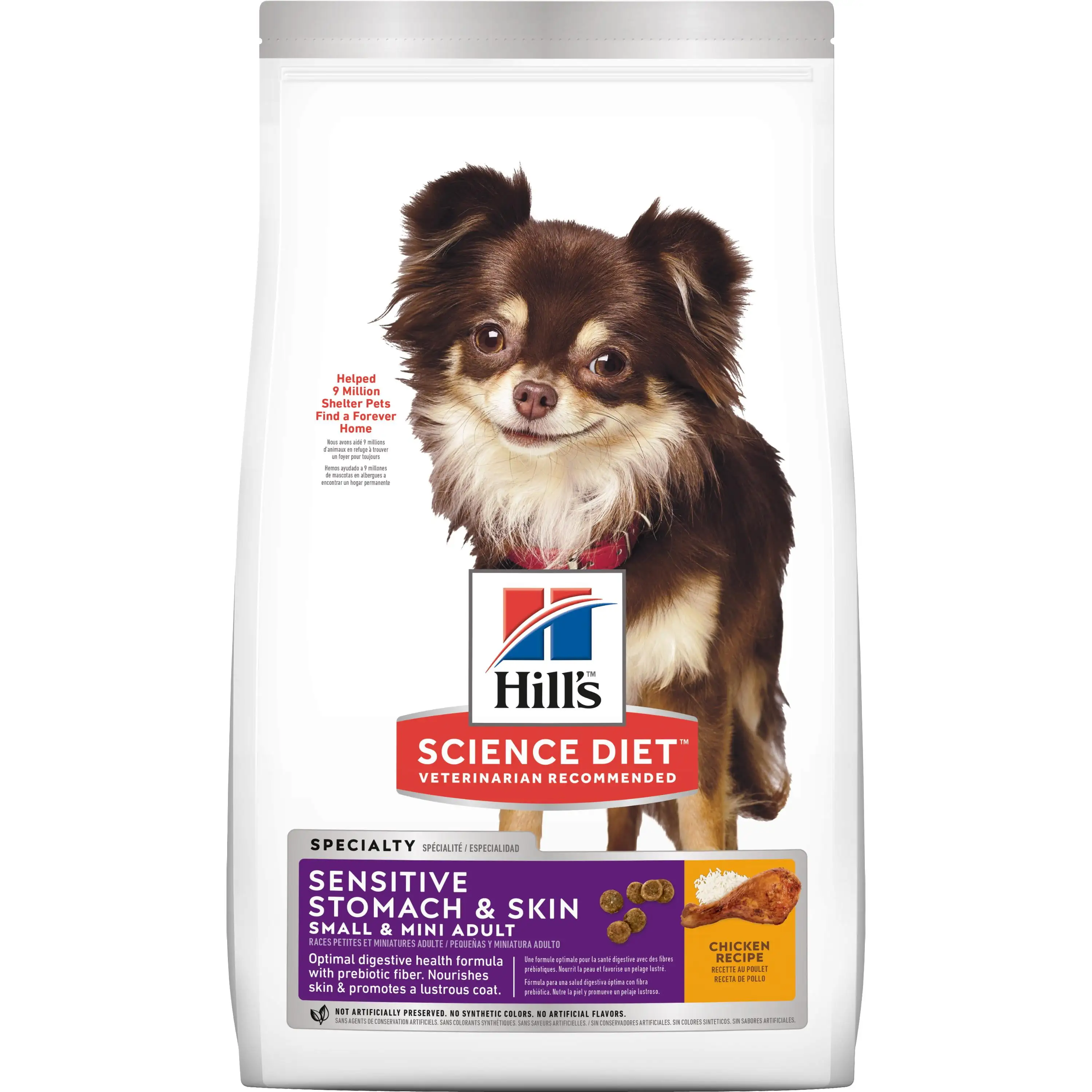 Hill's Science Diet Adult Sensitive Stomach & Skin Small & Mini Chicken Recipe Dry Dog Food. 15 lb bag