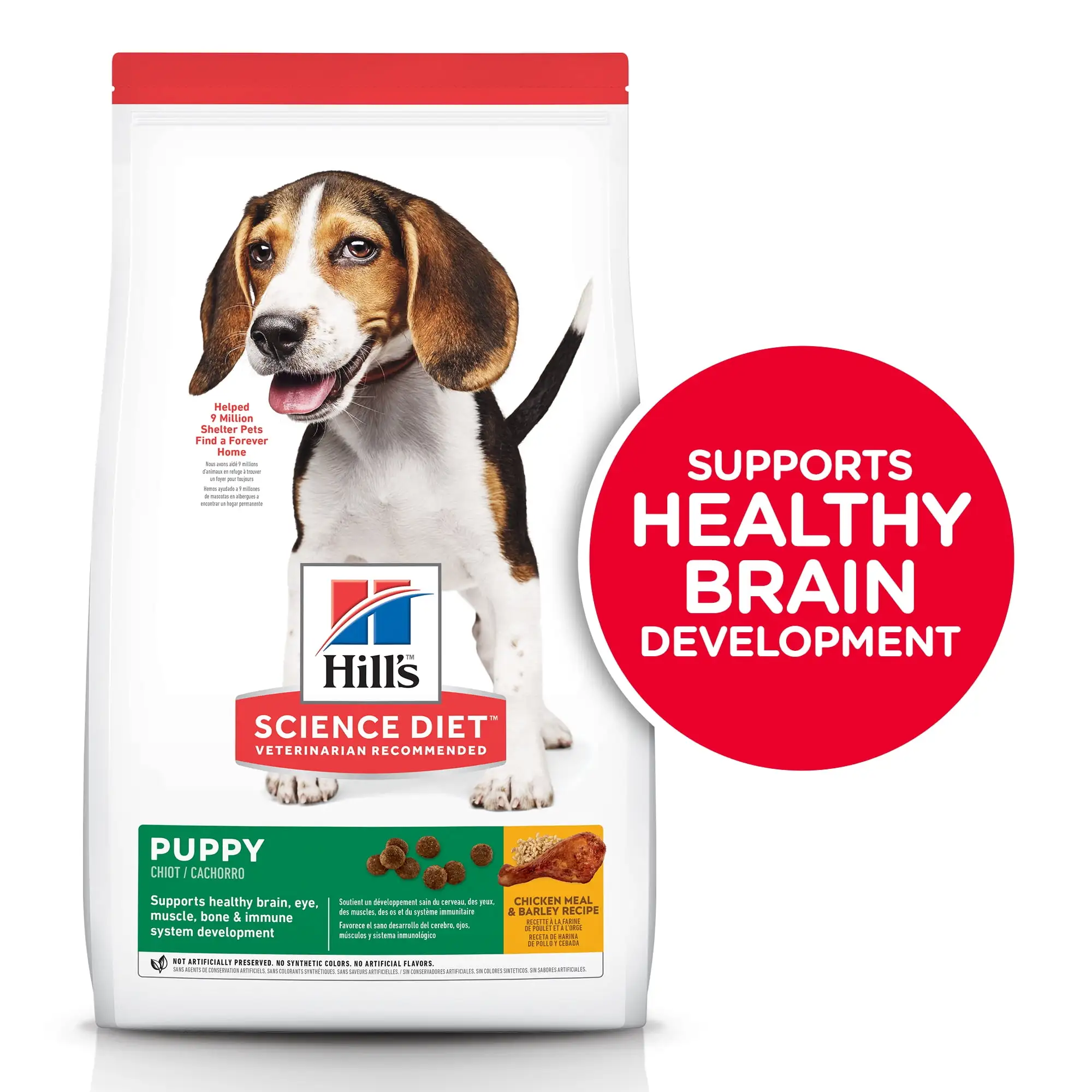 Hill's Science Diet Puppy Chicken Meal & Barley Recipe Dry Dog Food. 4.5 lb bag