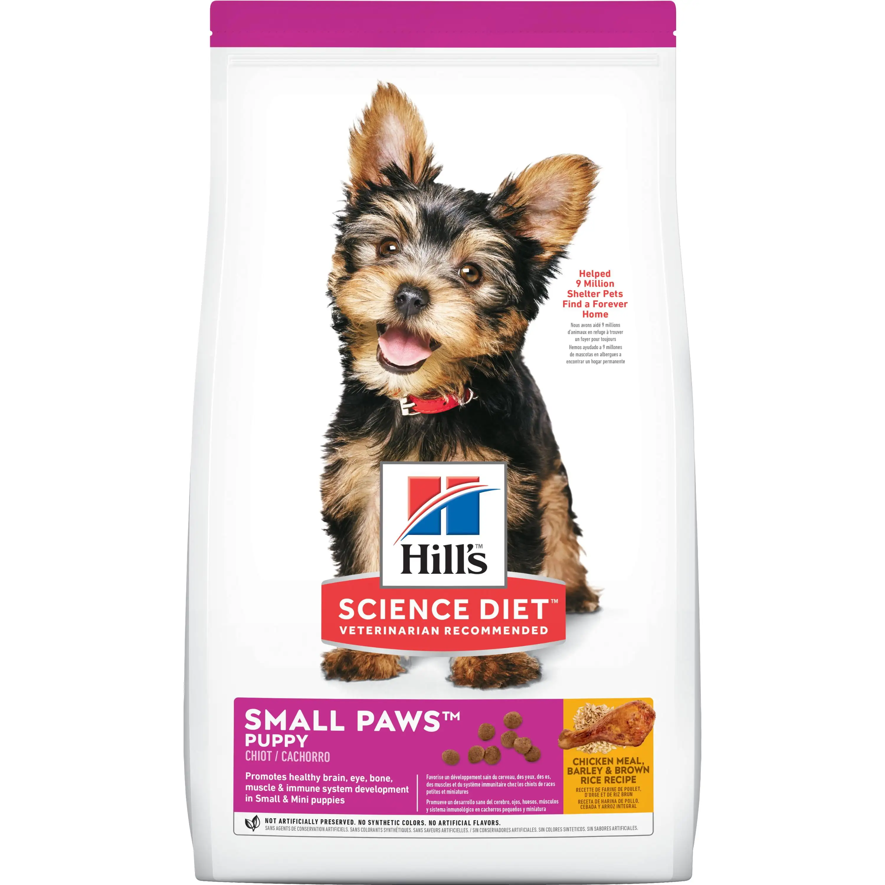 Hill's Science Diet Puppy Small Paws Chicken Meal. Barley & Brown Rice Recipe Dry Dog Food. 4.5 lb bag