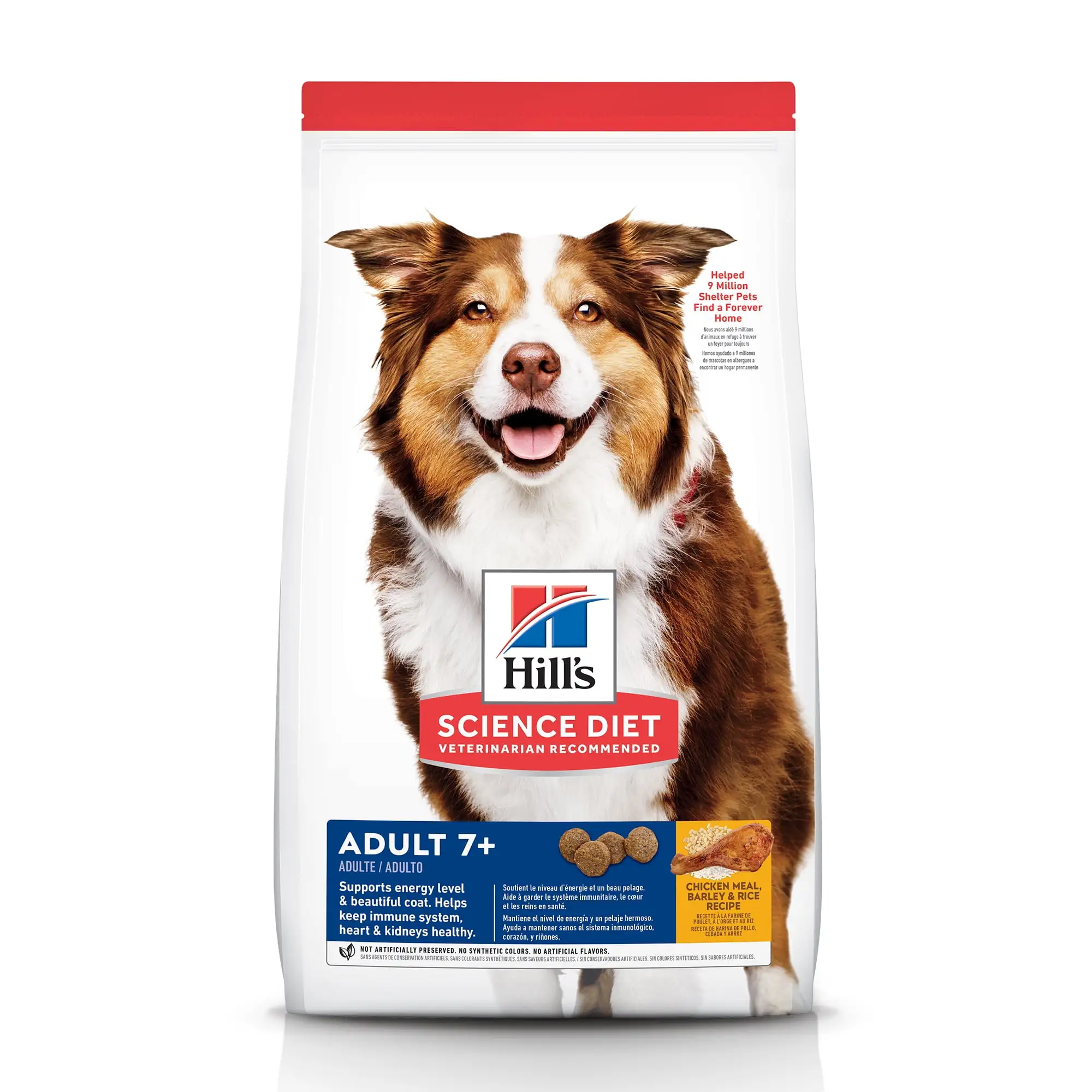 Hill's Science Diet Senior 7+ Chicken Meal. Barley & Brown Rice Recipe Dry Dog Food. 15 lb bag