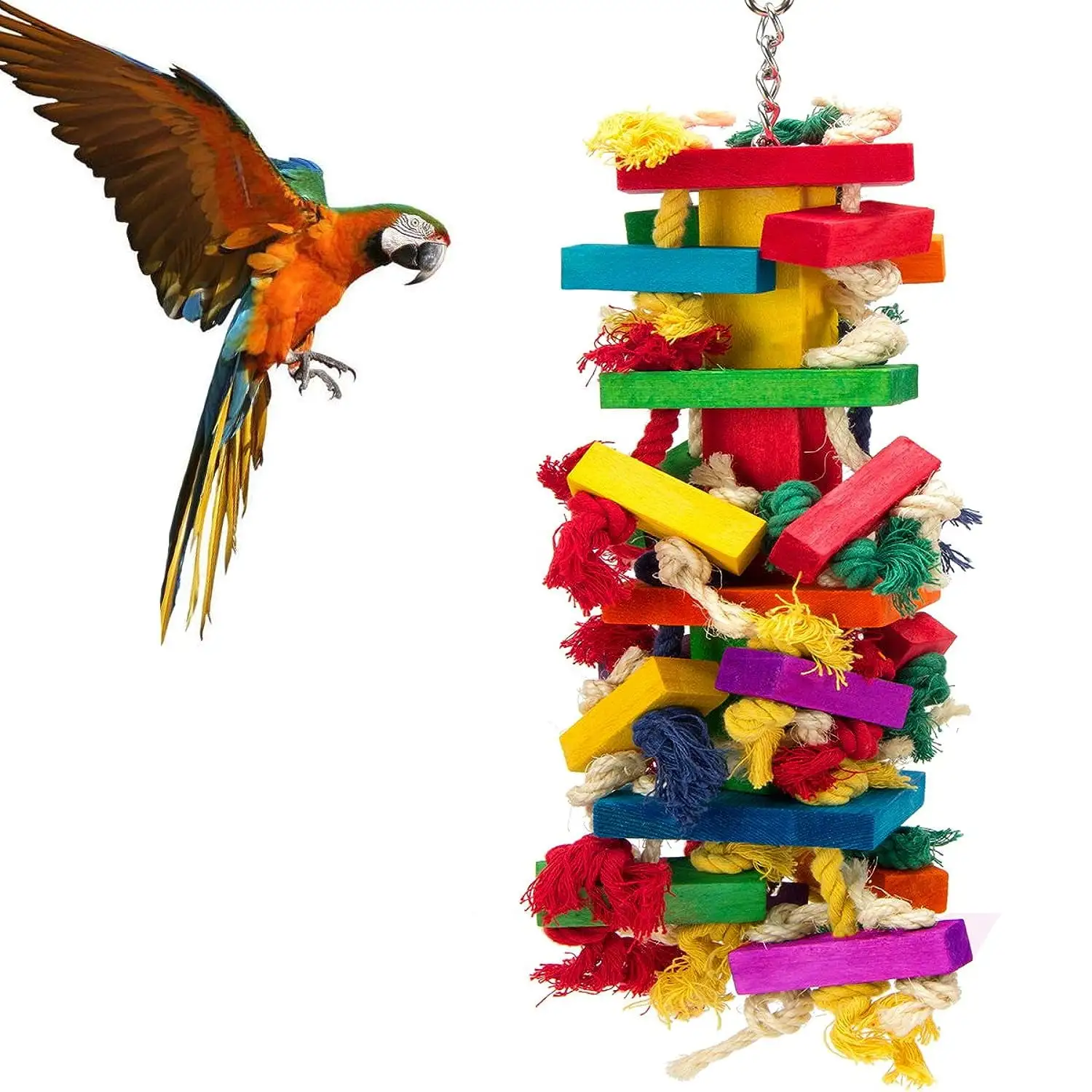 Holzlrgus Extra Large Bird Parrot Toys for Macaws. African Grey. Amazon Parrots