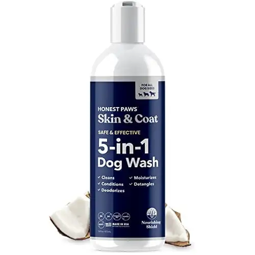 Honest Paws Dog Shampoo and Conditioner - Reduce Itch Hydrate Dry Skin - 16 oz