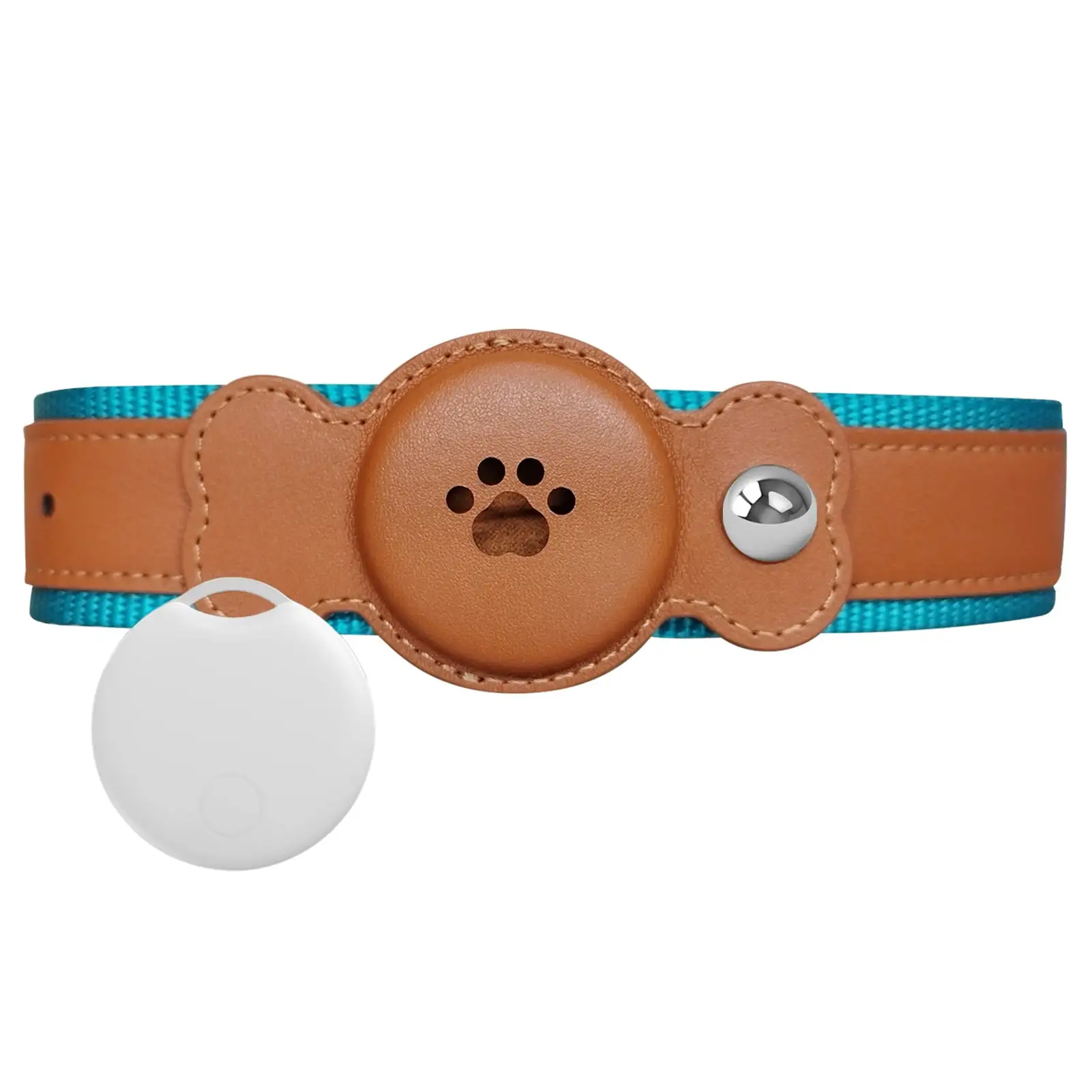 Huanledash Pet Collar with Waterproof GPS Tracker Dogs Real-Time Location Tracking Long Battery Life Adjustable Pet Collar