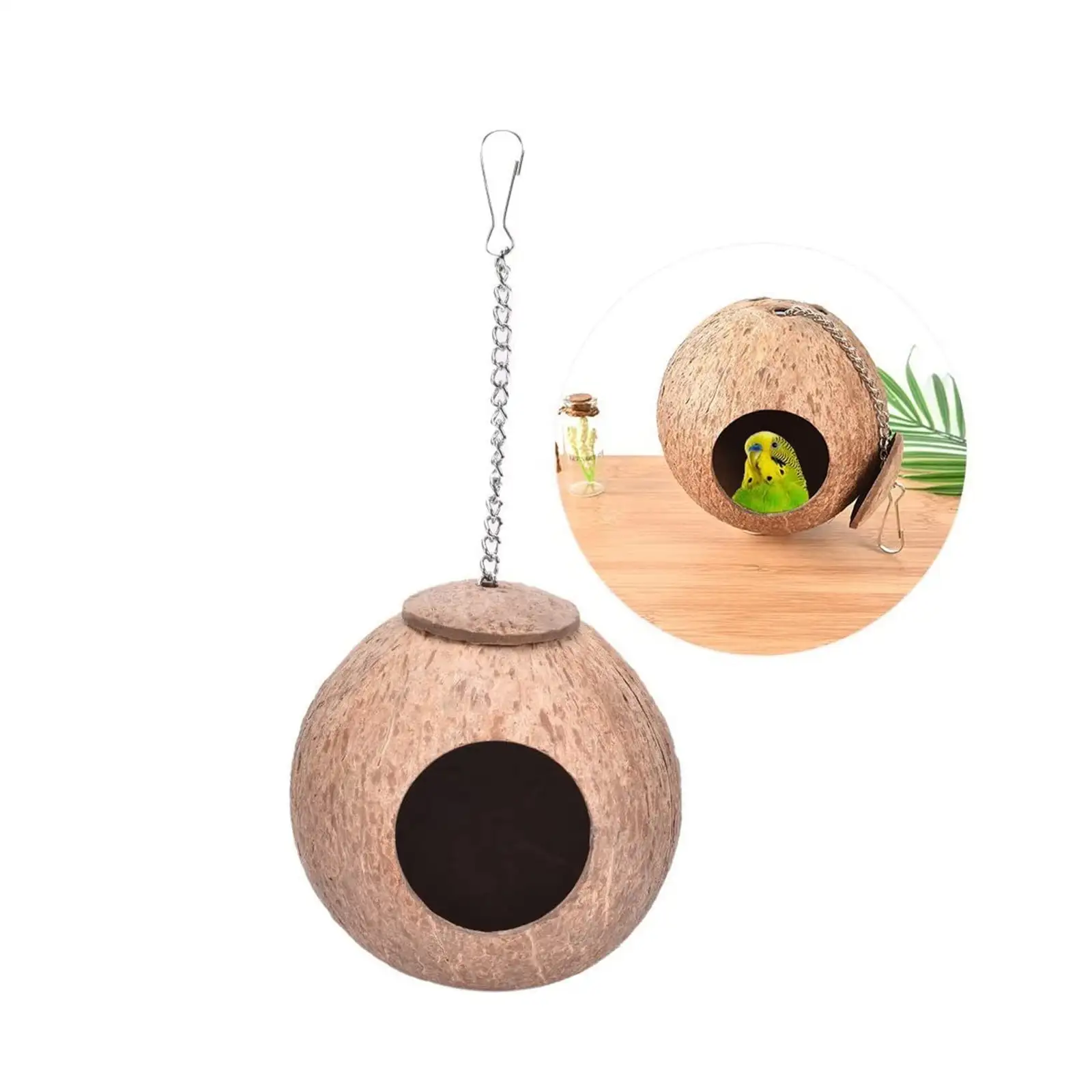 Hxroolrp Bird Feeders Clearance HouseNatural Parrot House Bird Hummingbird House Pet Natural Parrot Bird Patio & Garden