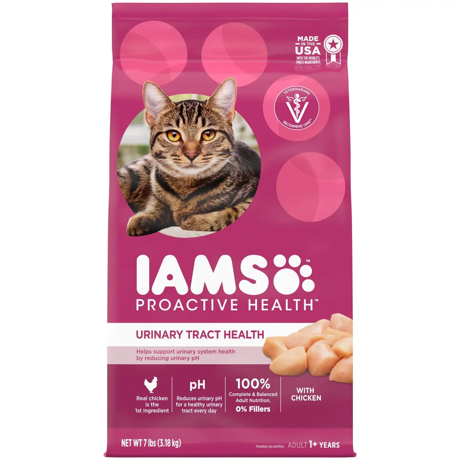 IAMS Proactive Health Chicken Dry Cat Food. 7 lb Bag