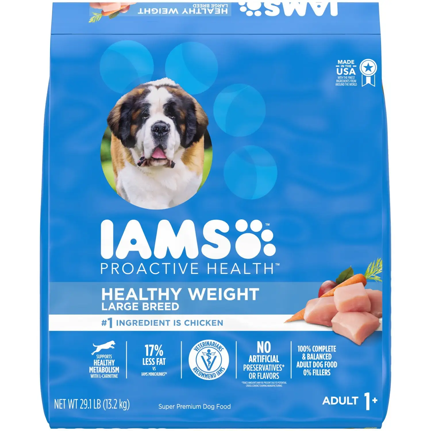 IAMS Proactive Health Healthy Weight Chicken Dry Dog Food. 29.1 lb Bag