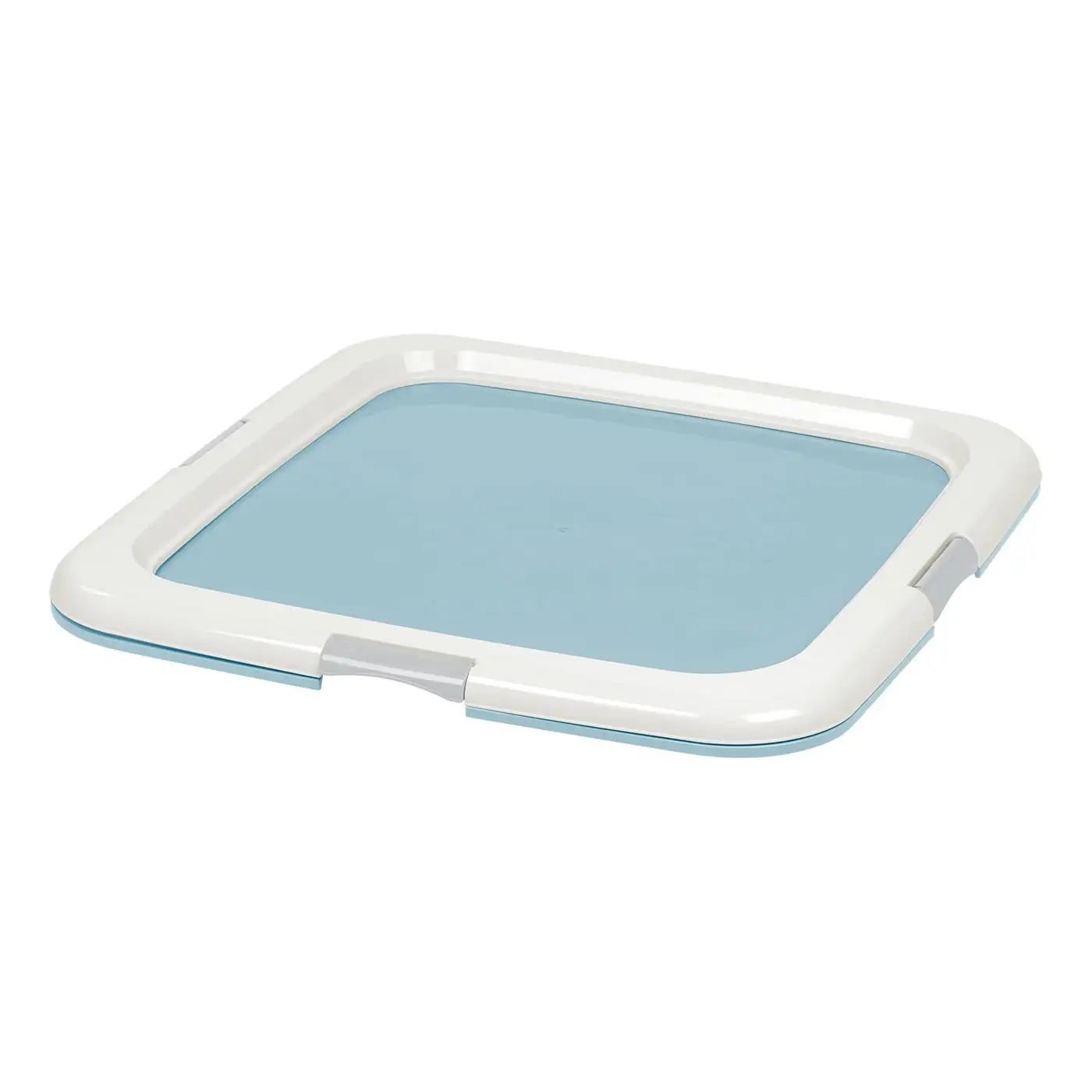 IRIS USA Puppy Pee Pad Holder for Dog Potty Training. Holds Pads 23 L x 22.75 W x 1.37 H. Blue