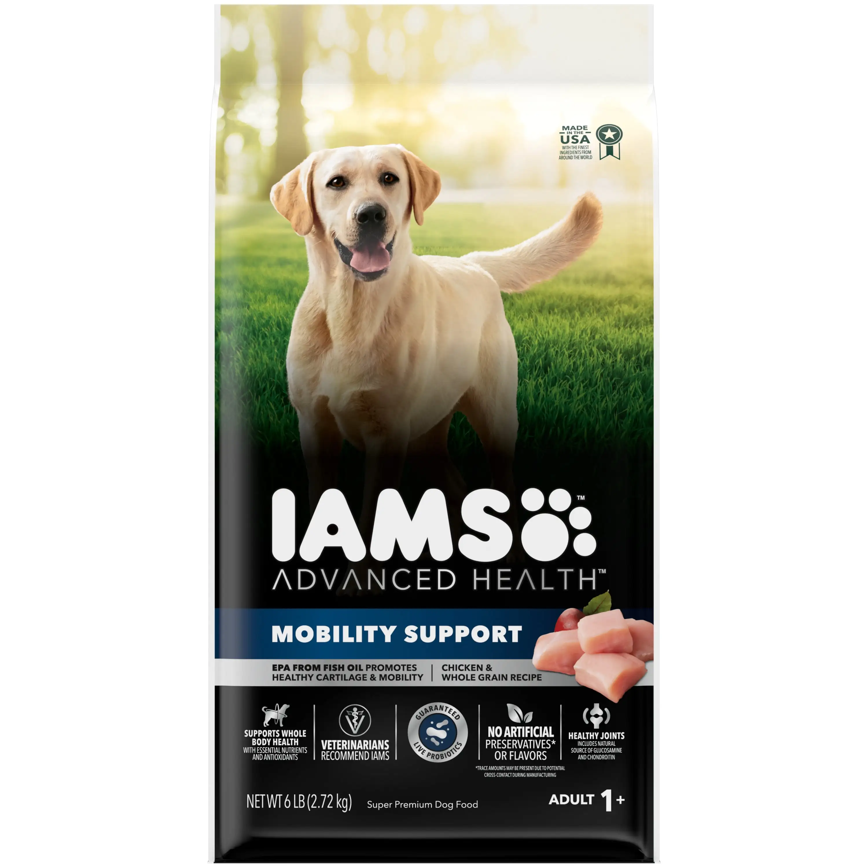 Iams Advanced Health Mobility Support Chicken & Whole Grain Recipe Adult Dry Dog Food. 6 lb Bag