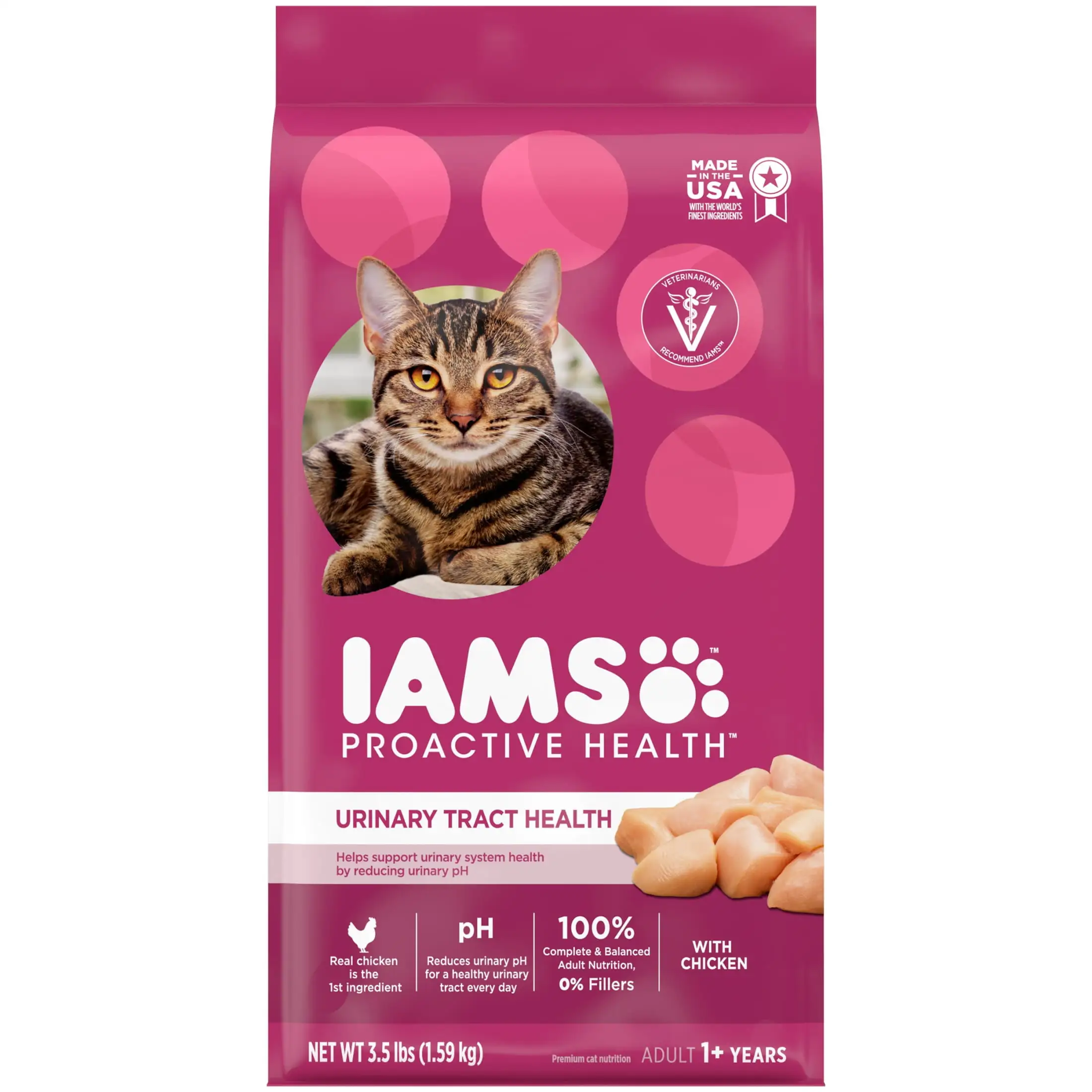 Iams Proactive Health Urinary Tract Health Chicken Dry Cat Food. 3.5 lb Bag