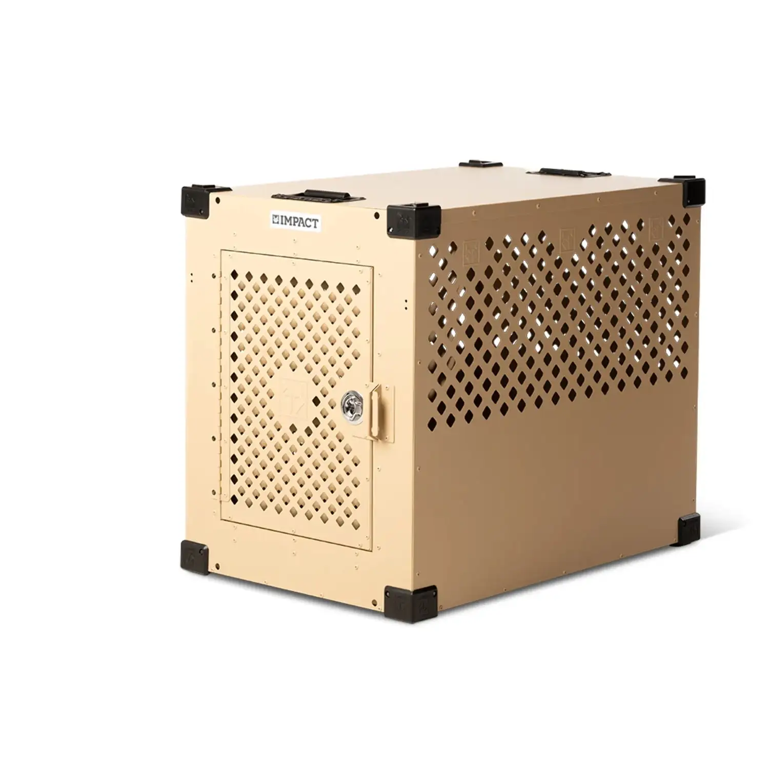 Impact Dog Crates Stationary Dog Crate. Desert Tan. 30 (30.5L x 20.5W x 26H)