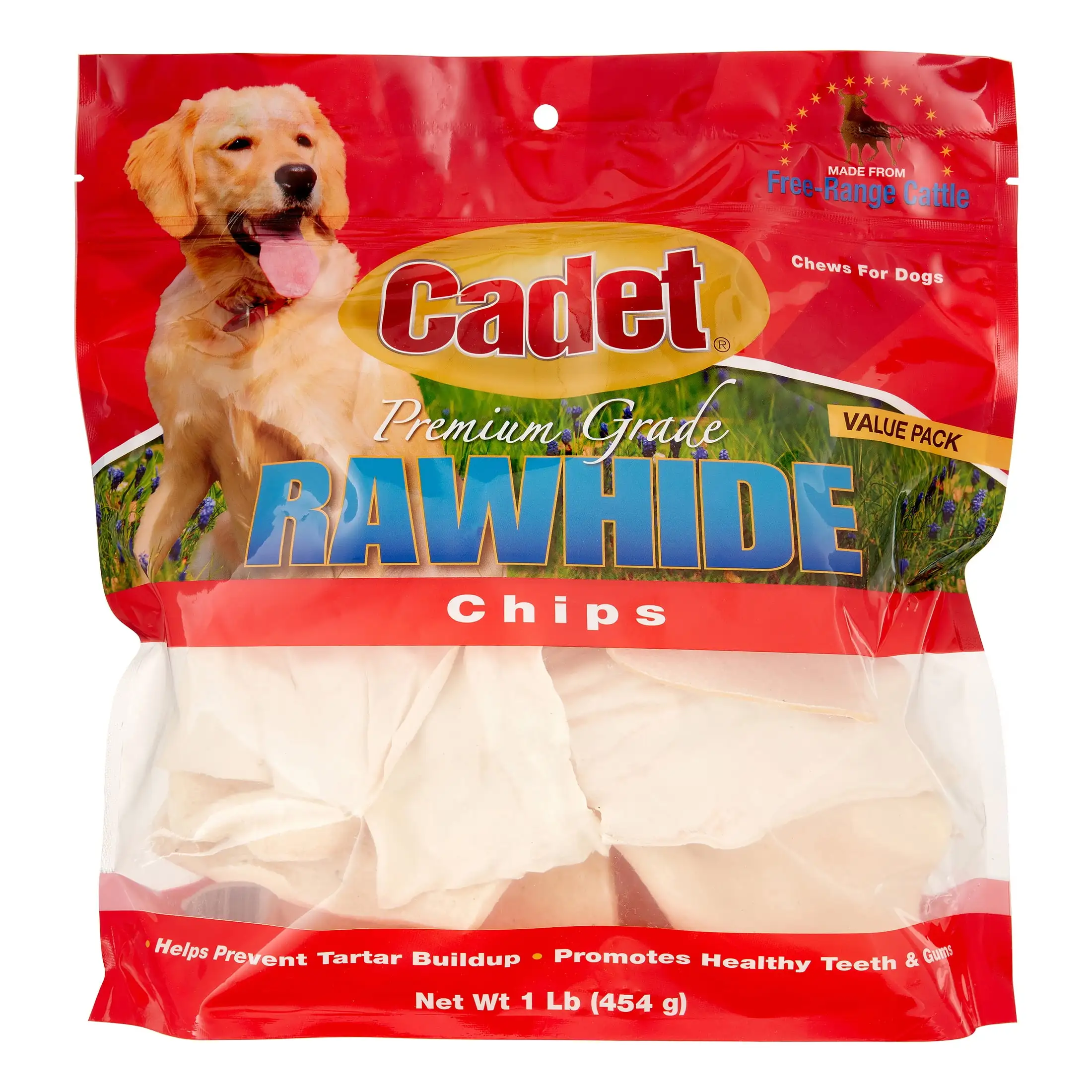 Ims Trading 10060-16 Gourmet Dog Treats. Rawhide Chips. Natural. 1-Lb.