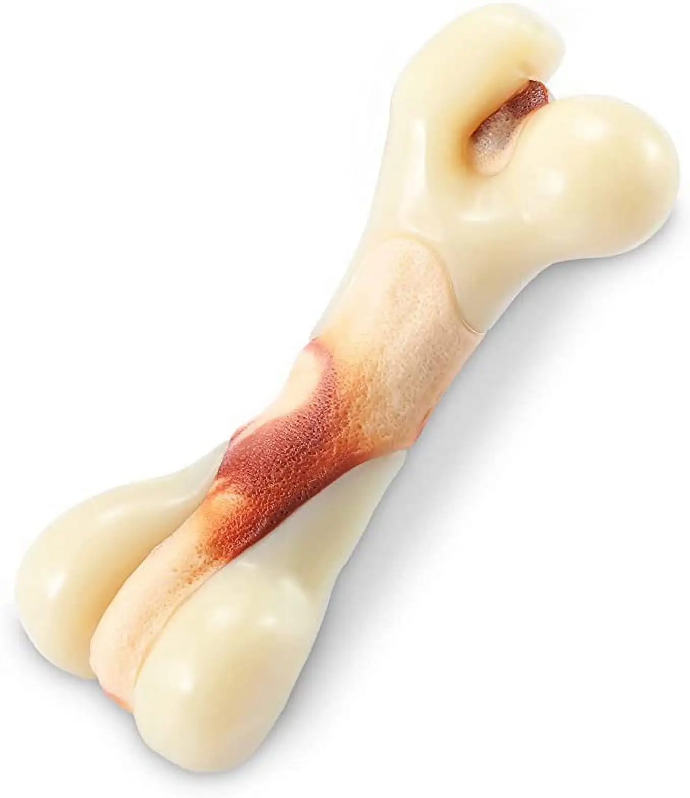 Indestructible Dog Chew Toys for Aggressive Chewers. Tikaton Bacon Flavor Durable Dog Teething Chew Toys Bones for Medium Dogs