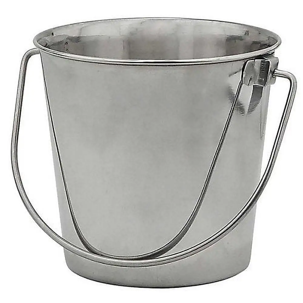 Indipets Heavy Duty Stainless Steel Dog Pail 9 QT