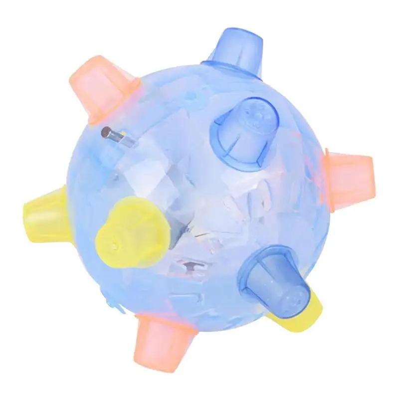 Interactive Dog Ball Toy Automatic Jumping Dancing Balls with RGB Light and Music for Small Medium Dogs Battery Powered